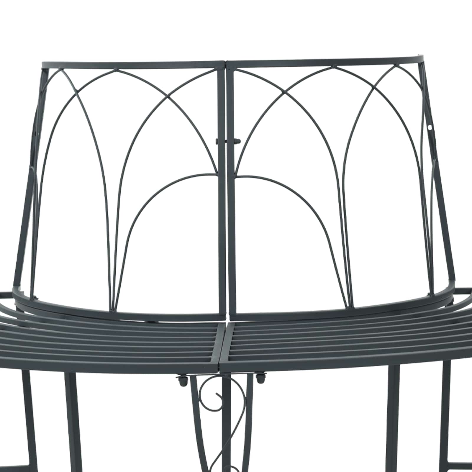 Klupa pod drvetom 4-Broj sjedala 160 x 80 x 89 cm Čelik