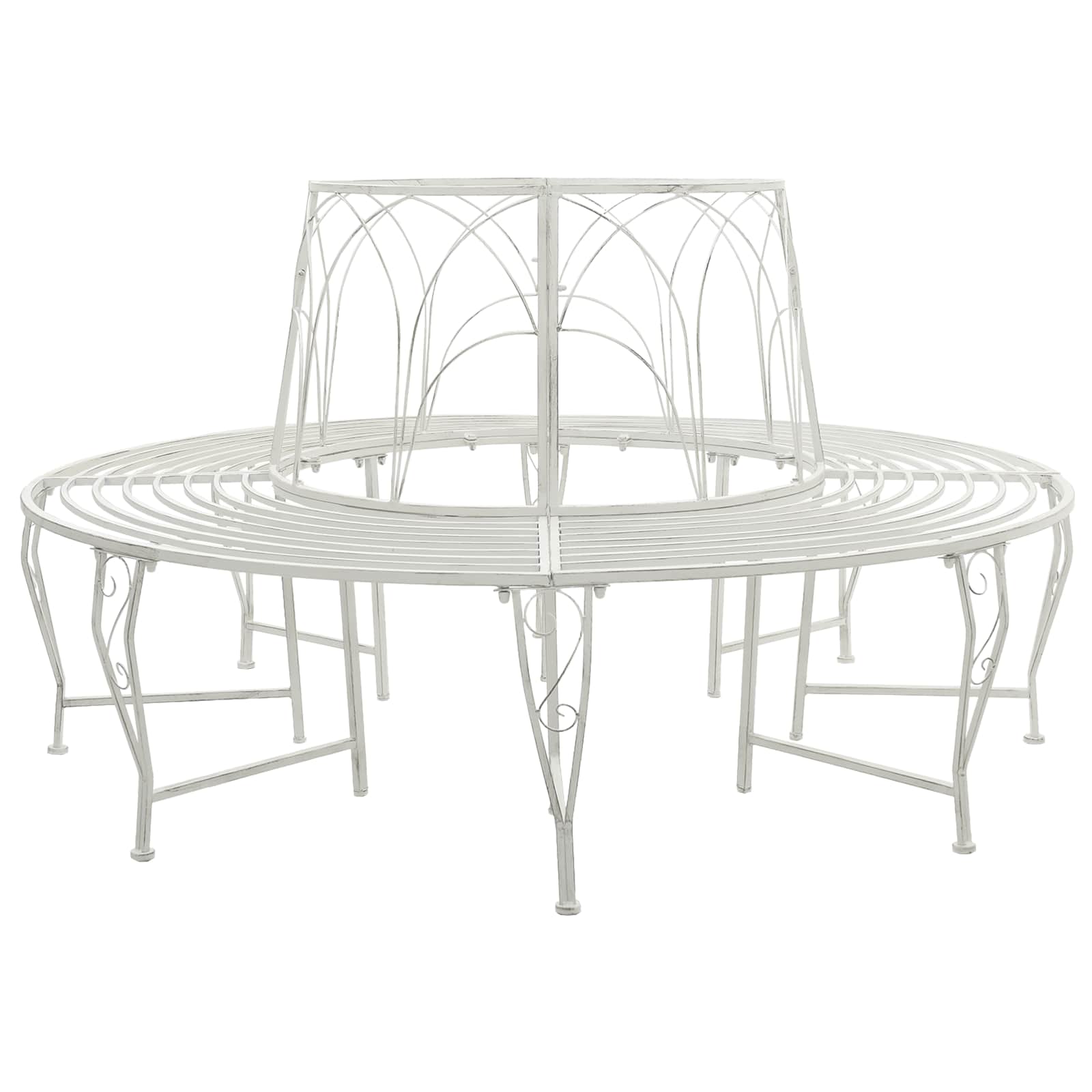 Klupa pod drvetom 8-Broj sjedala Ø 160 x 89 cm Čelik