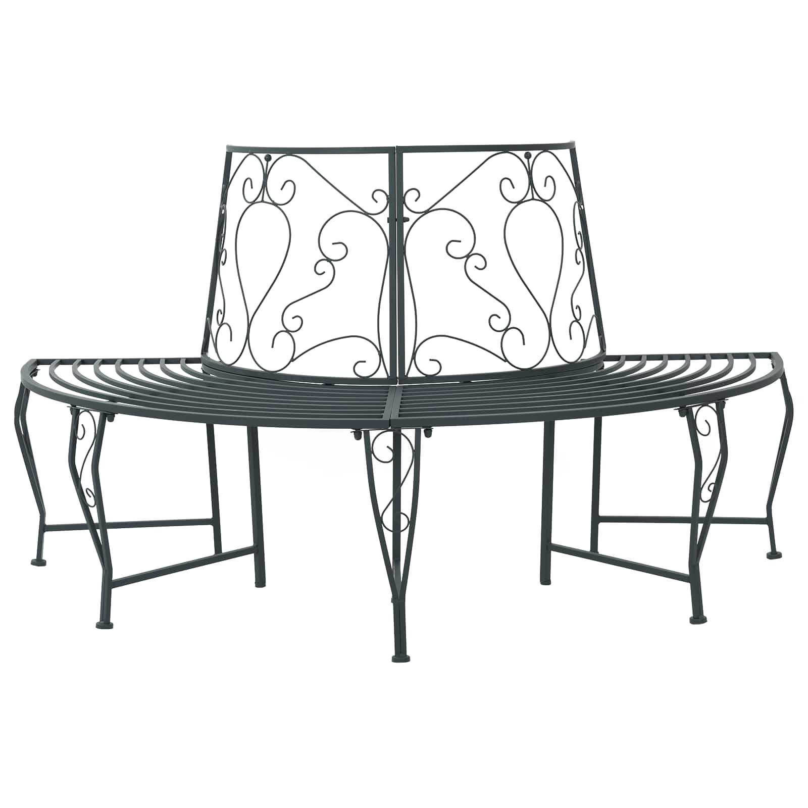Klupa pod drvetom 4-Broj sjedala 160 x 80 x 89 cm Čelik