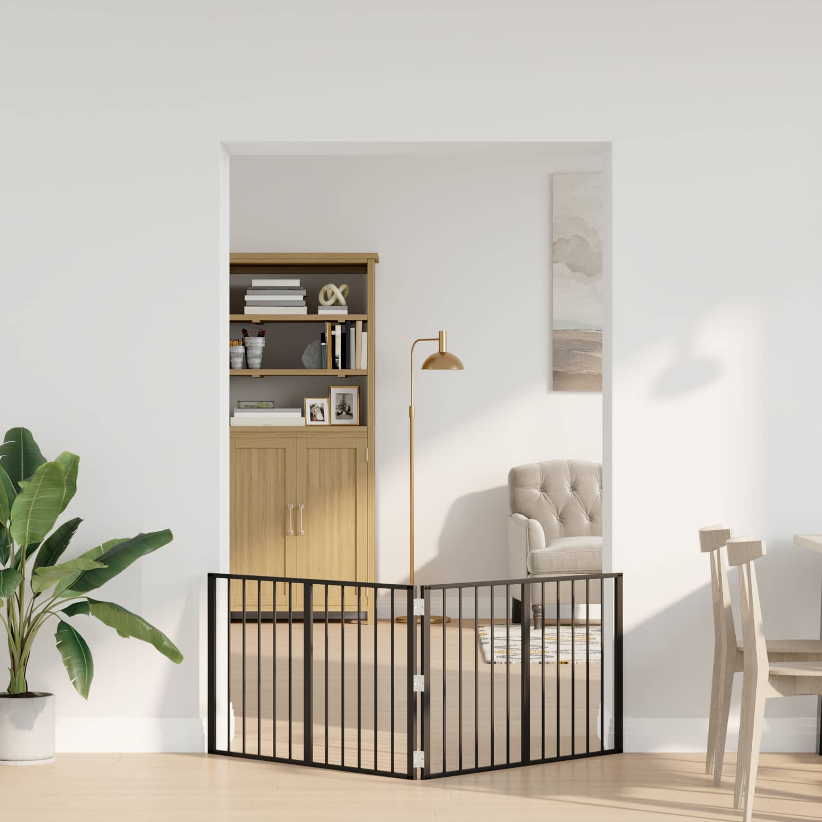 Vrata za pse 2 pcs Crna 100 x 60 cm Cinkani čelik