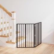 Vrata za pse 2 pcs Crna 60 x 80 cm Cinkani čelik