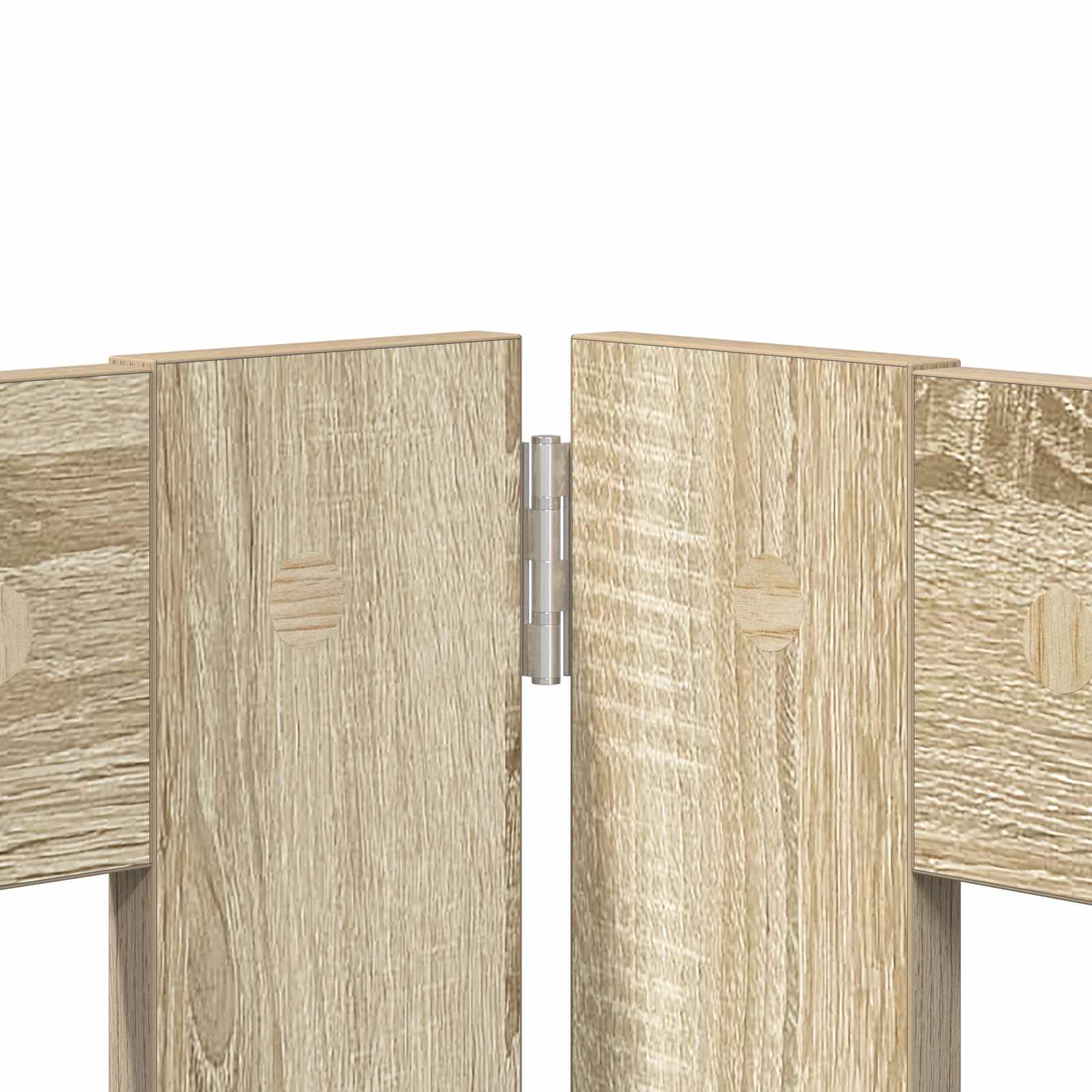 Vrata za pse s postoljem 4 pcs Hrast sonoma 100 x 100 cm