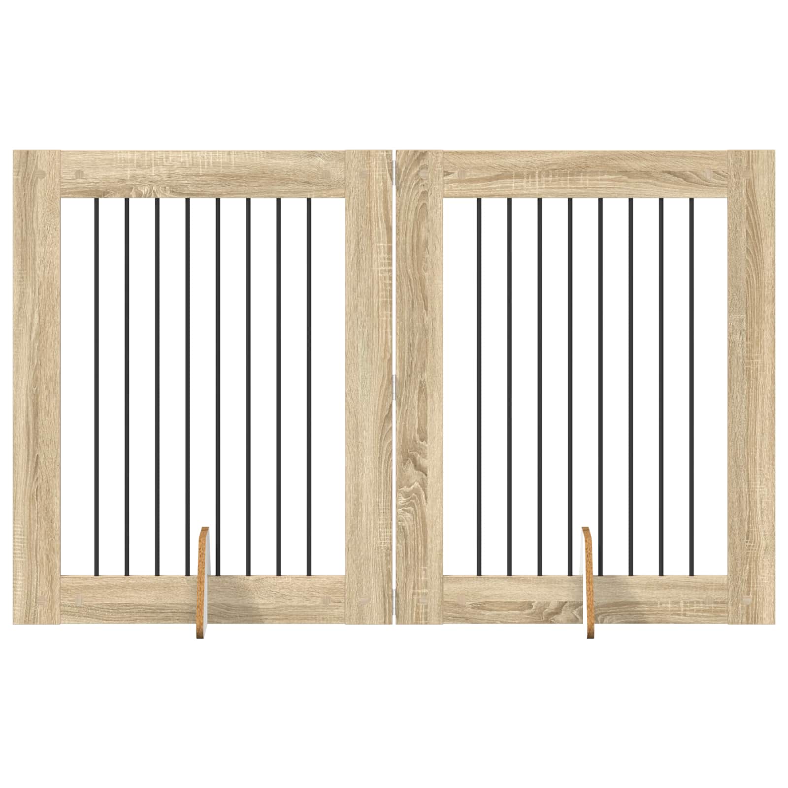 Vrata za pse s postoljem 2 pcs Hrast sonoma 80 x 100 cm