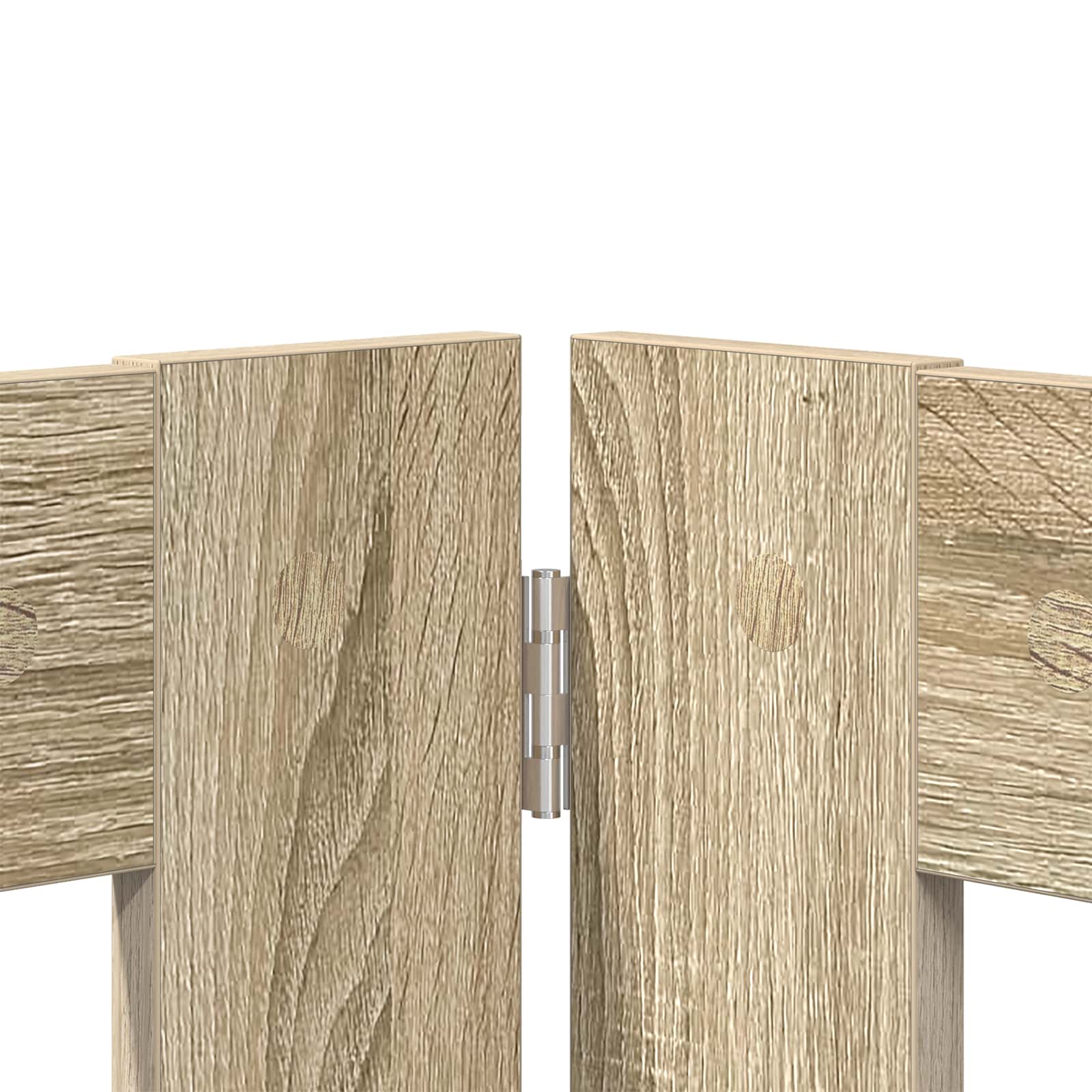 Vrata za pse s postoljem 6 pcs Hrast sonoma 100 x 60 cm
