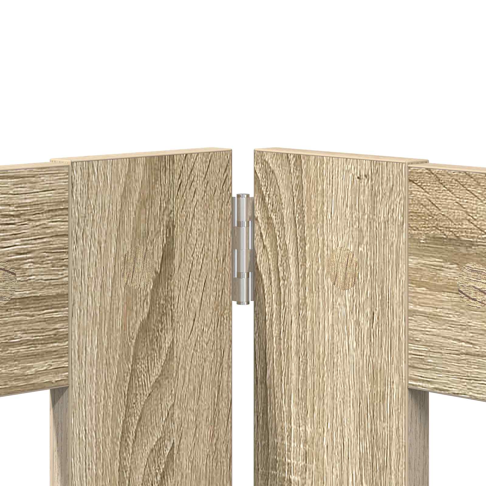 Vrata za pse s postoljem 2 pcs Hrast sonoma 60 x 60 cm