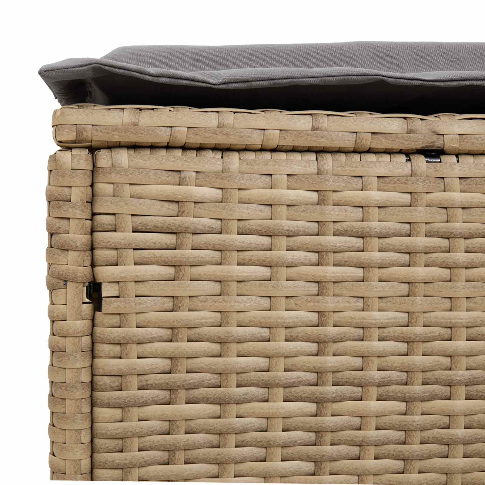 Vrtni otoman 2 Komad Bež i svijetlo siva 38 x 38 x 45 cm