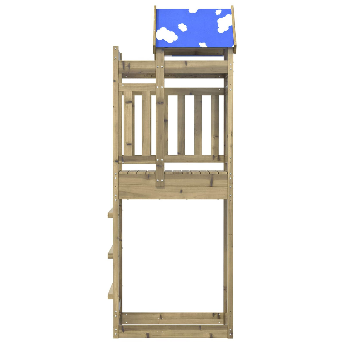 Igraći Toranj Smeđa Solidno Impregnirano Drvo 85 x 52,5 x 239 cm