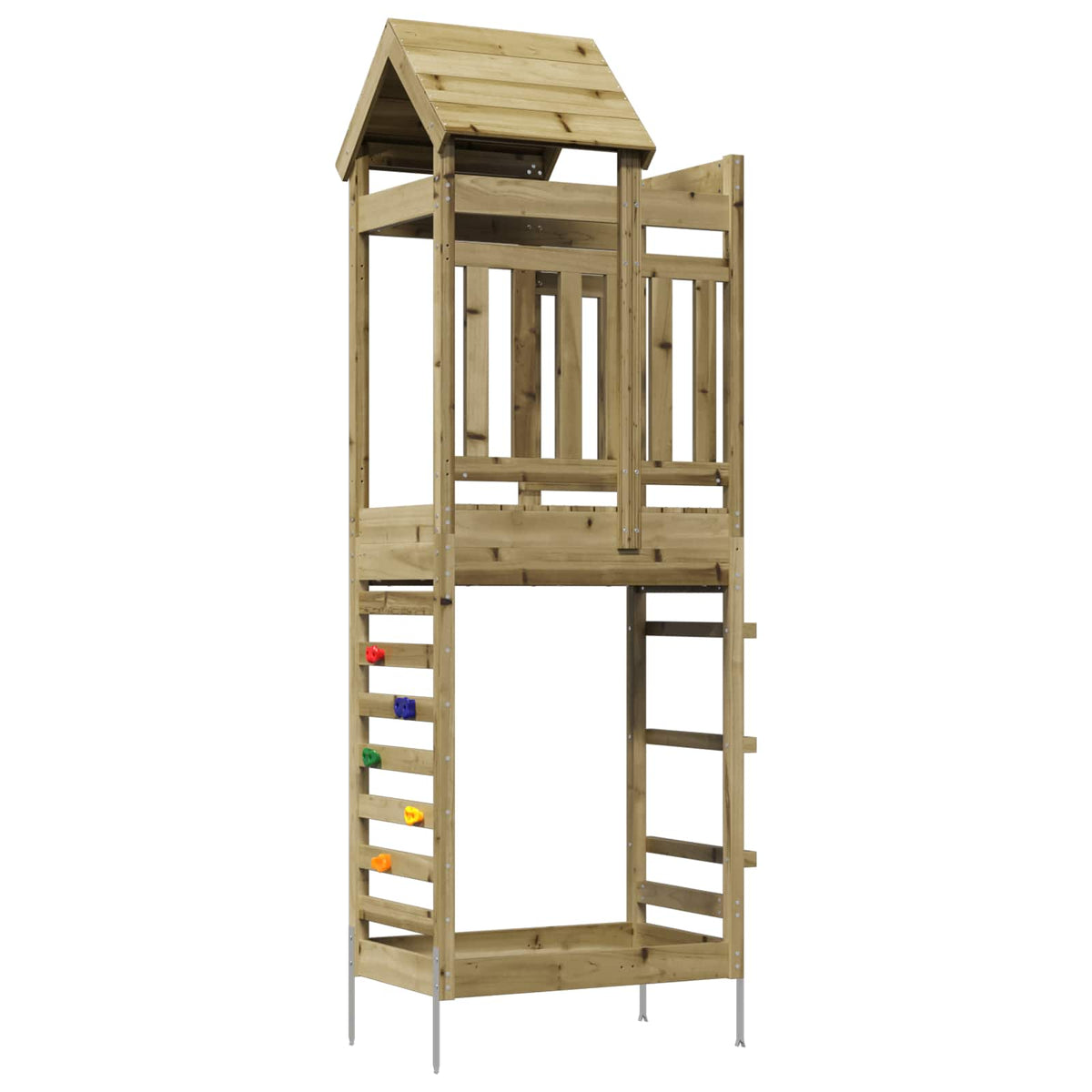 Igraći Toranj Smeđa Solidno Impregnirano Drvo 52,5 x 85 x 238 cm