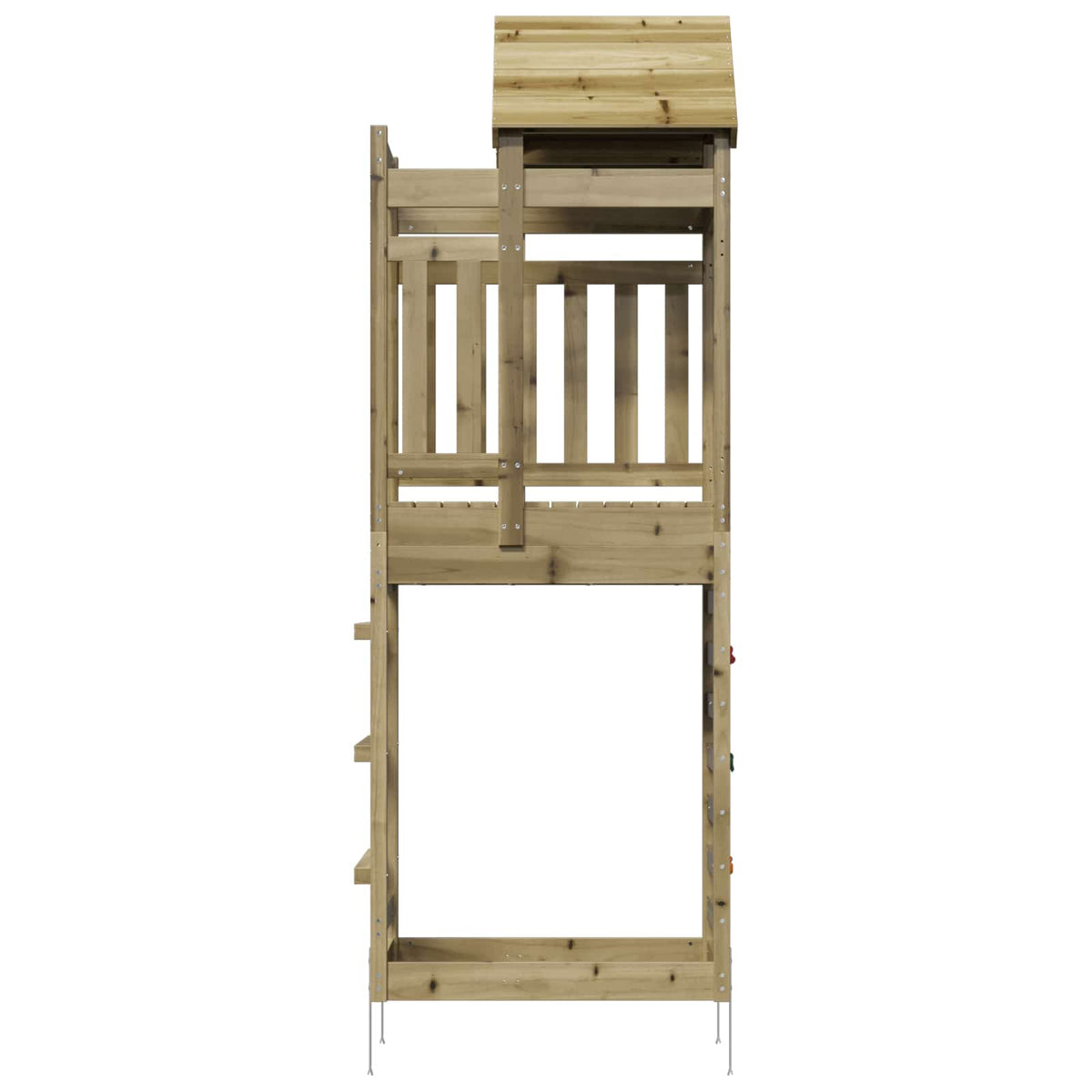 Igraći Toranj Smeđa Solidno Impregnirano Drvo 52,5 x 85 x 238 cm