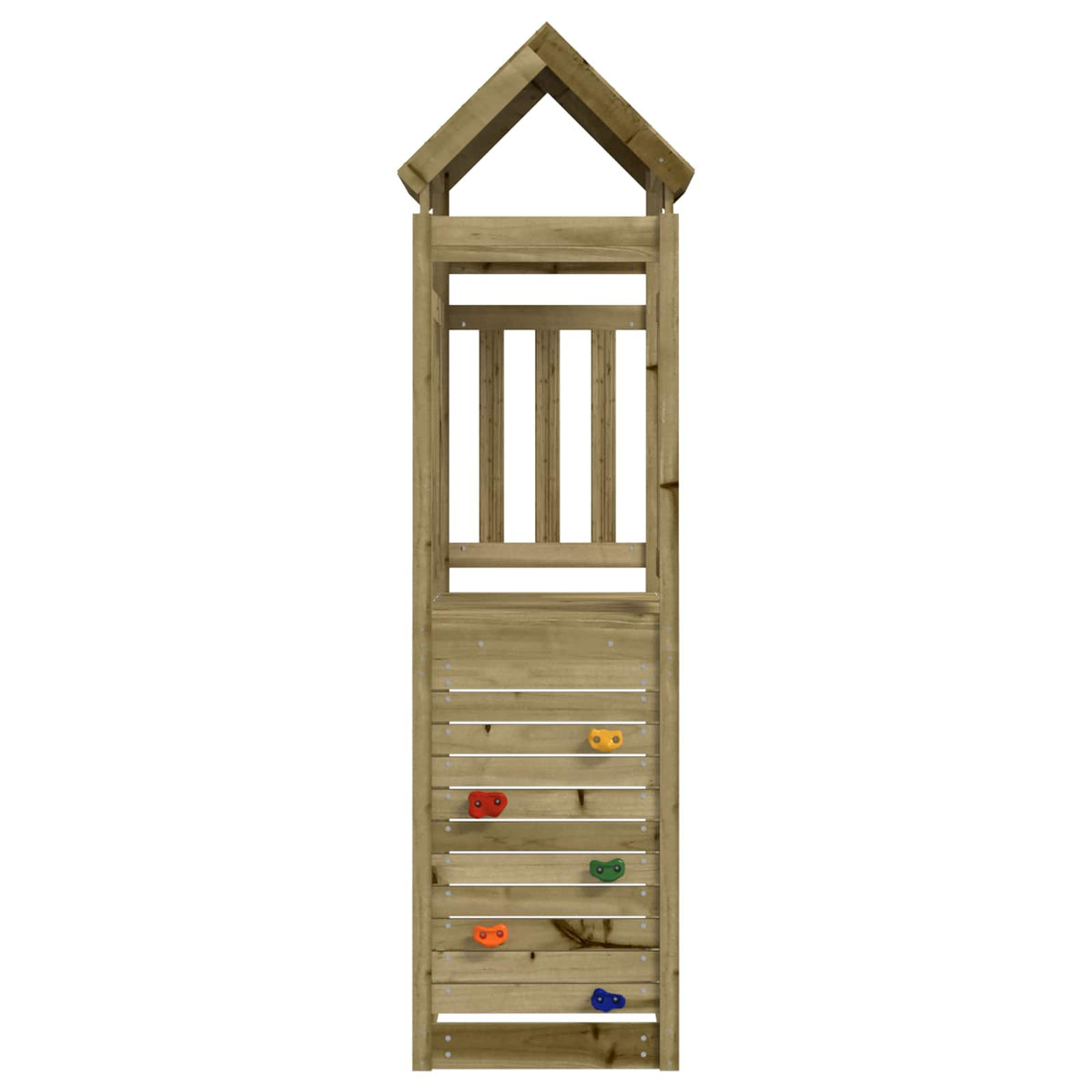 Igraći Toranj Smeđa Solidno Impregnirano Drvo 53 x 110,5 x 214 cm