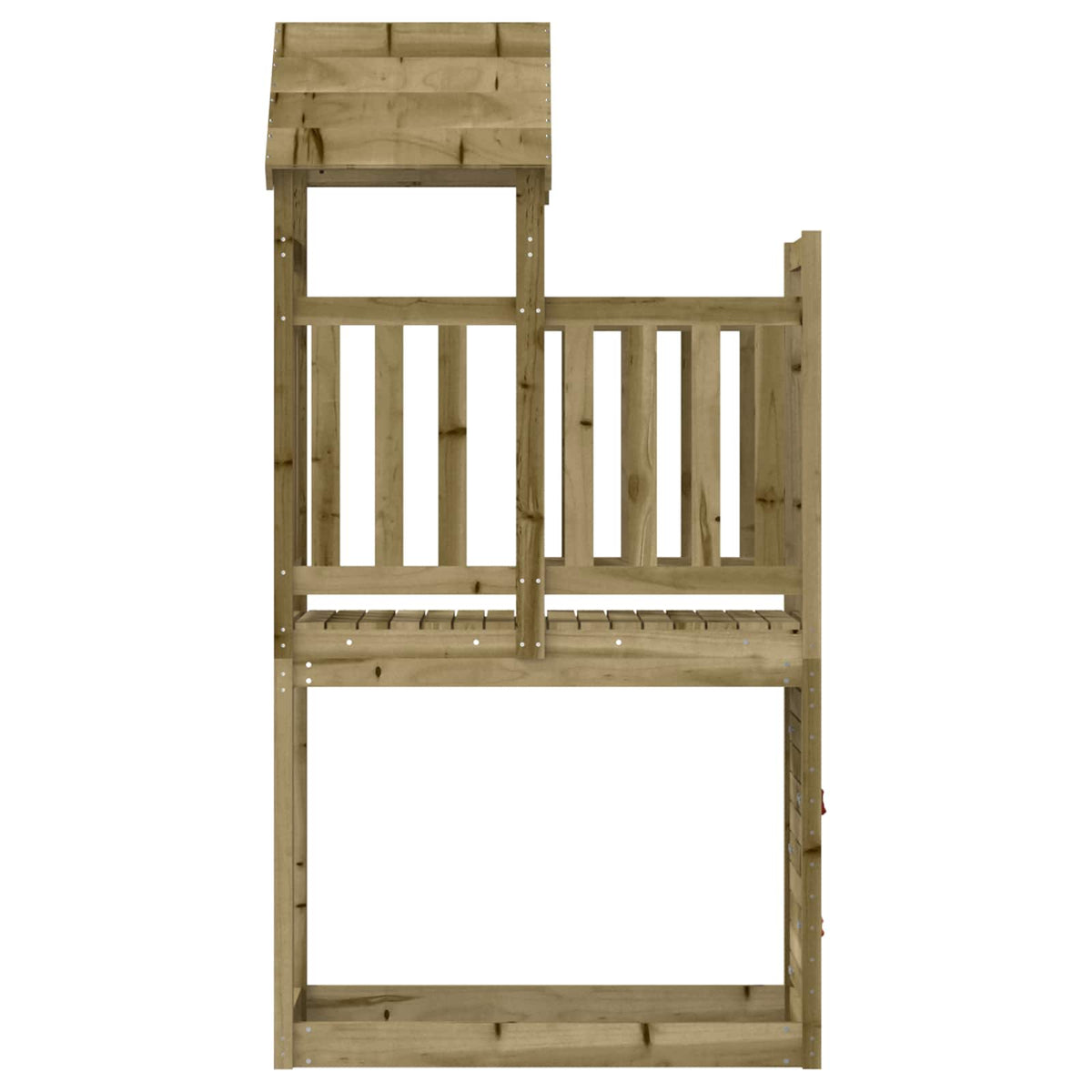 Igraći Toranj Smeđa Solidno Impregnirano Drvo 53 x 110,5 x 214 cm