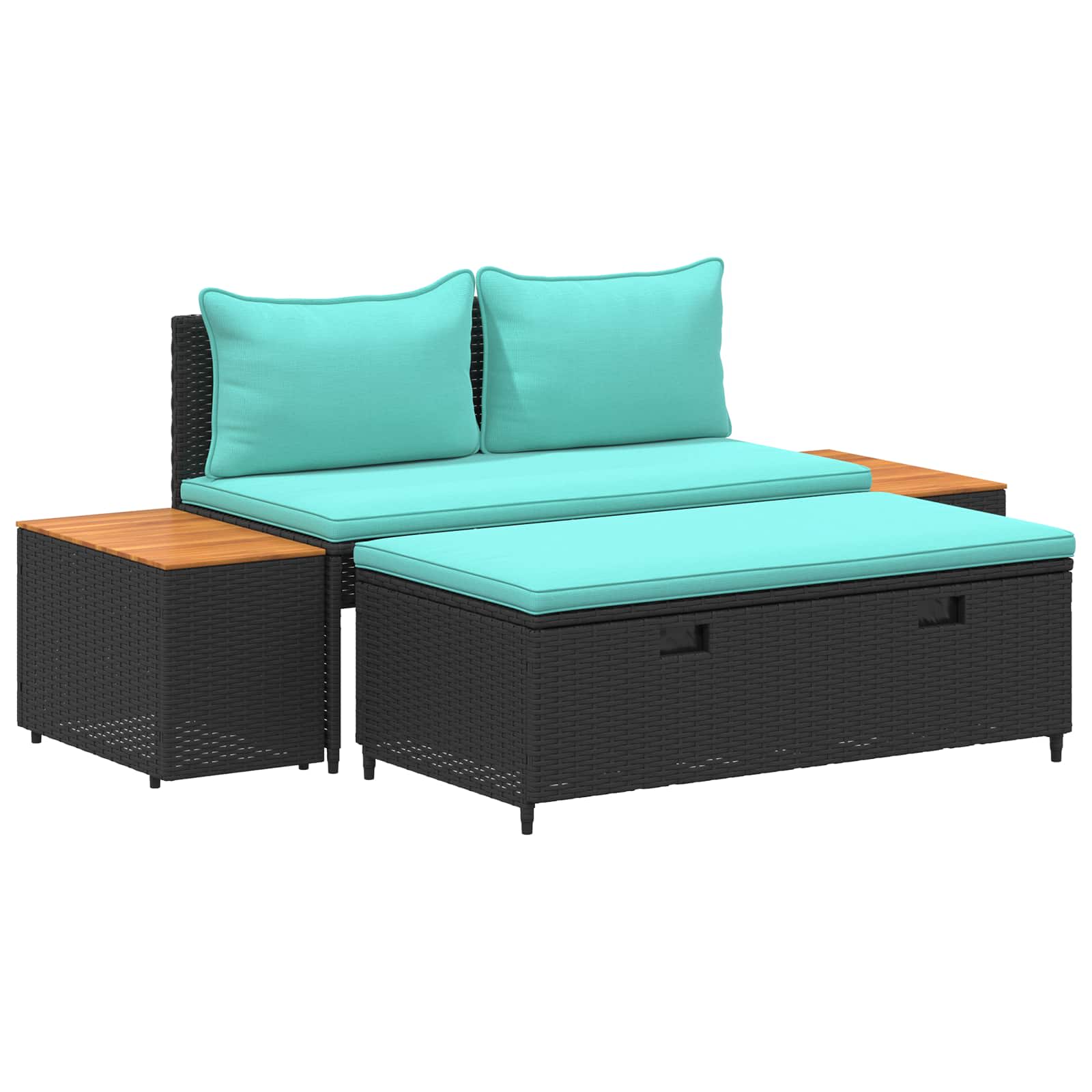 Set vanjskih sofa 4 -Seater 4 pcs 55 x 30 x 39 cm