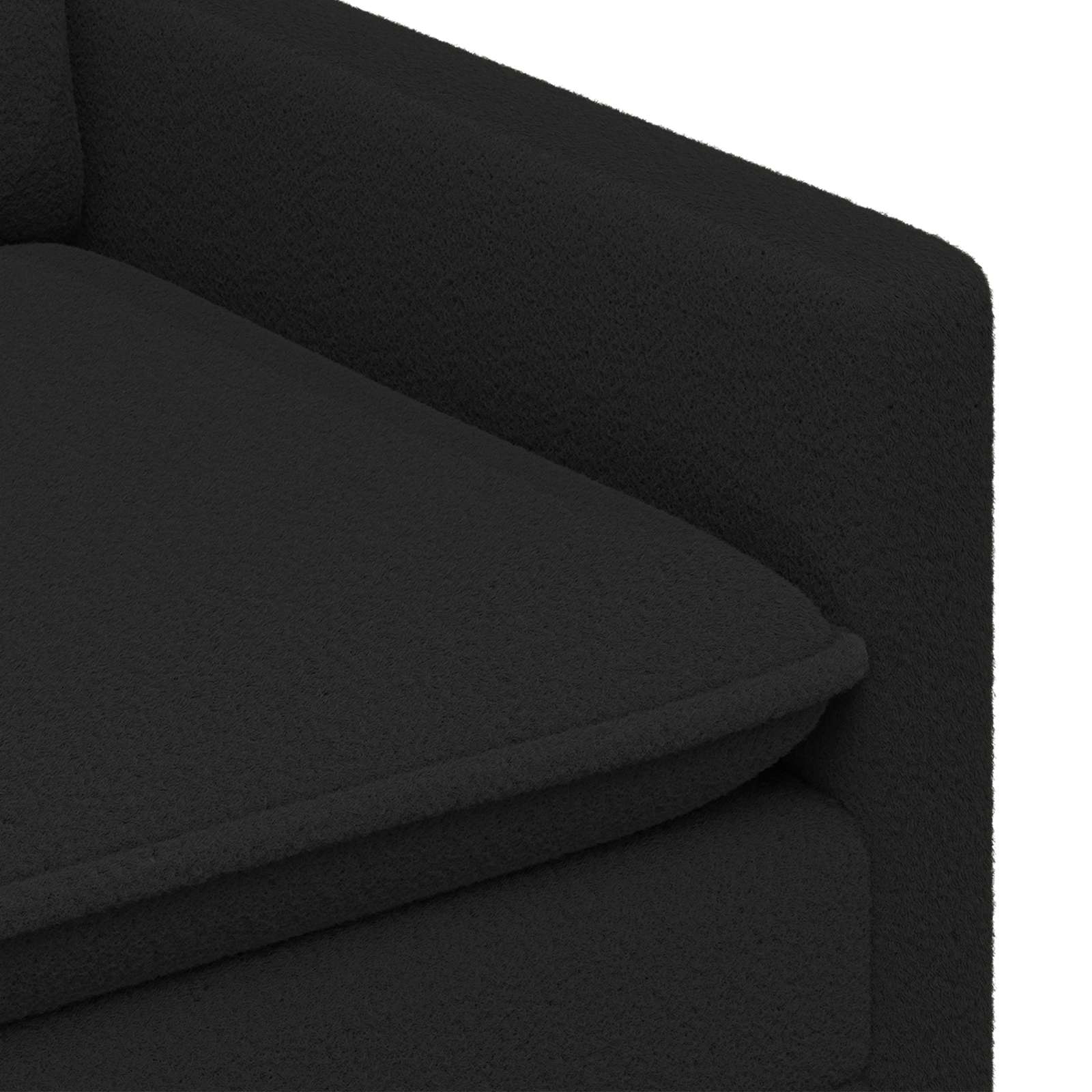 Sofa Crna 126 x 81 x 87,5 cm Tkanina