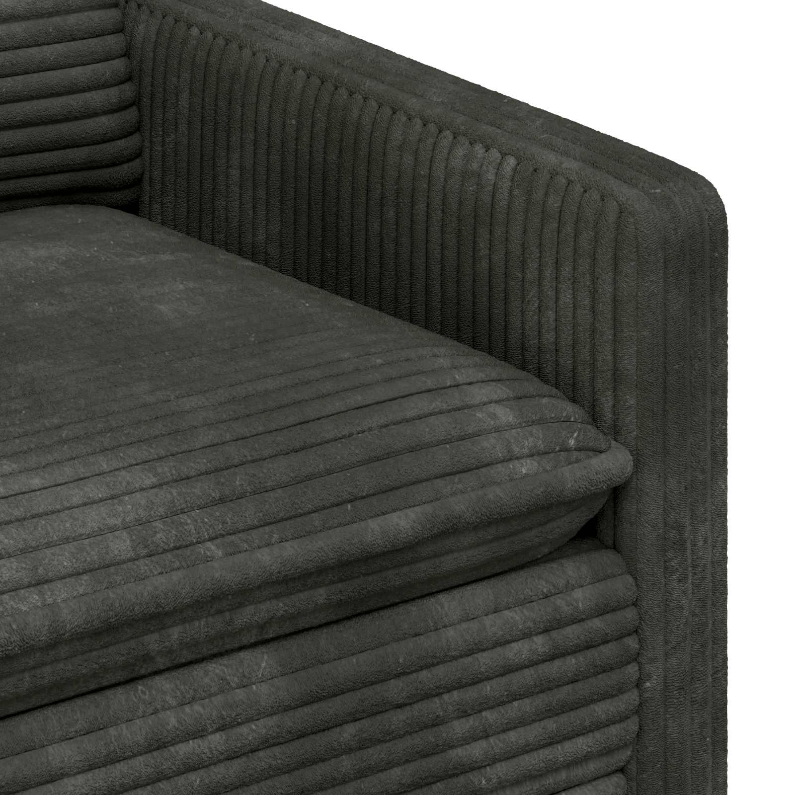 Sofa Antracit 126 x 81 x 87,5 cm Poliester