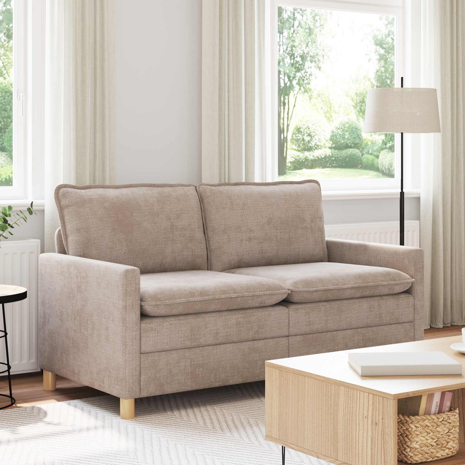 Sofa Bež 156 x 81 x 87,5 cm Poliester