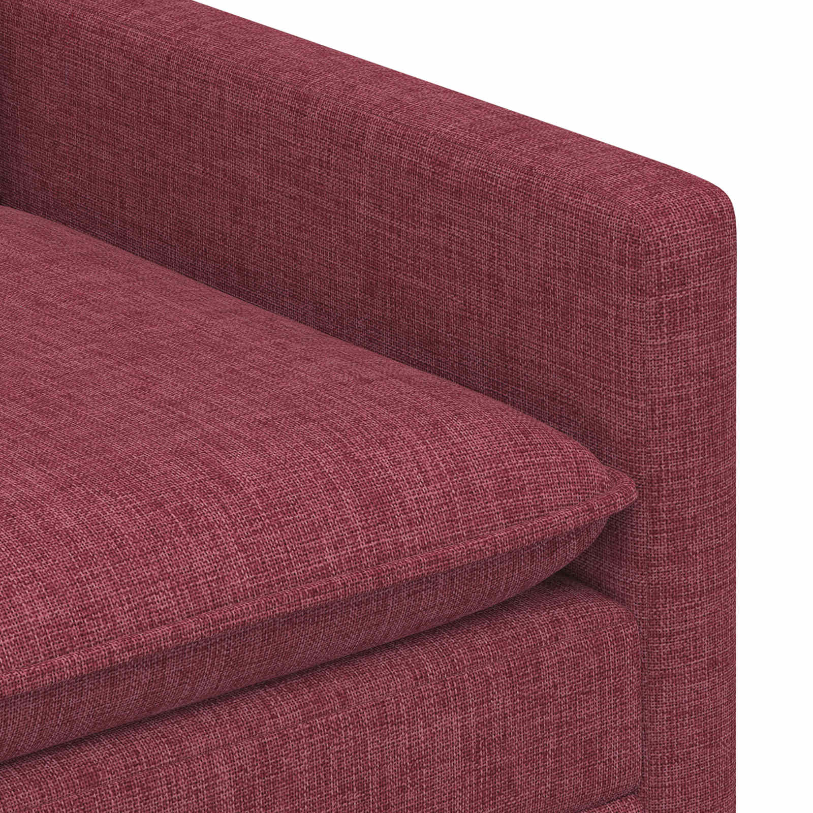Sofa Vinska crvena 196 x 81 x 87,5 cm Tkanina