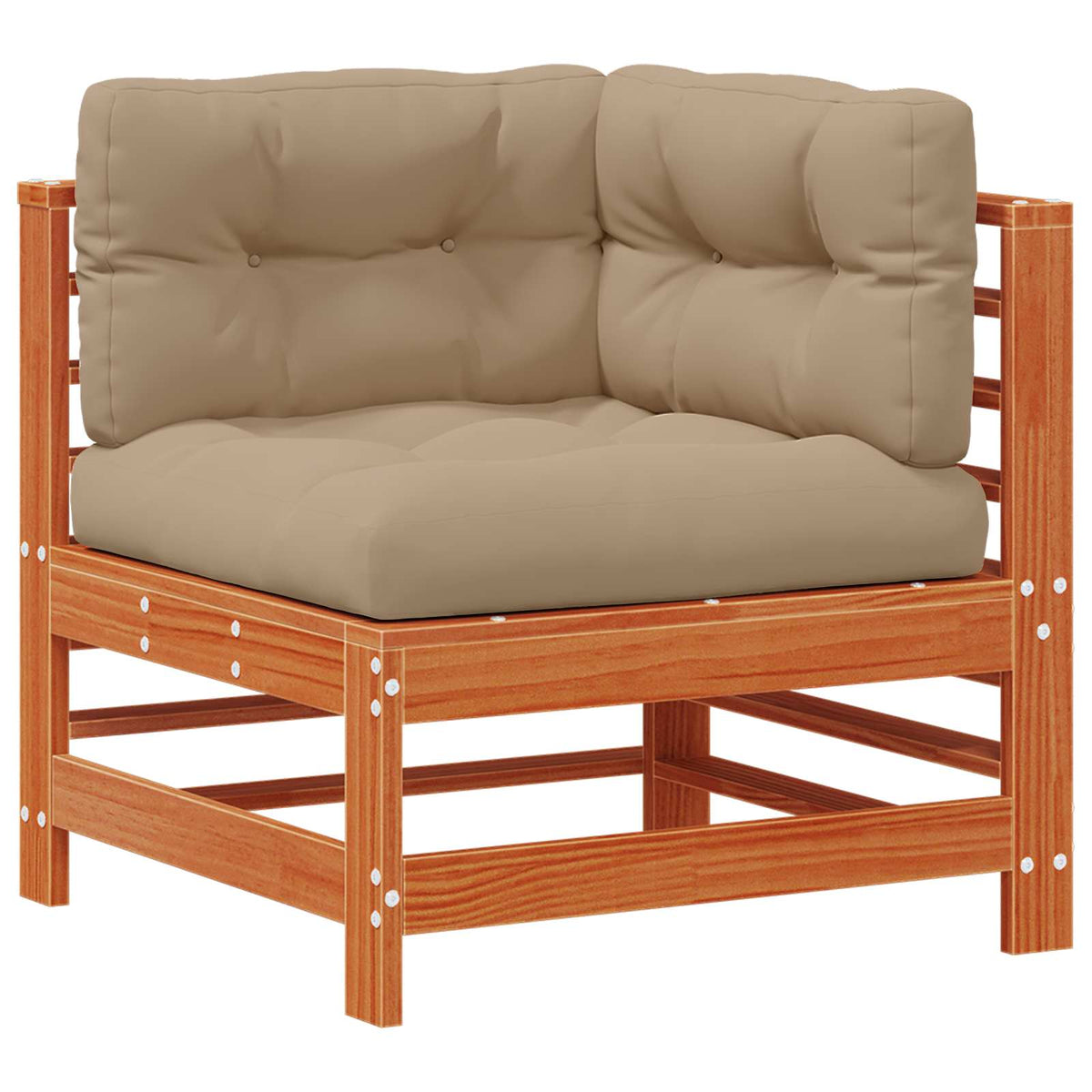 Set lounge namještaja za vrt 5 kom. Voštanosmeđa 184,5 x 121 x 60 cm