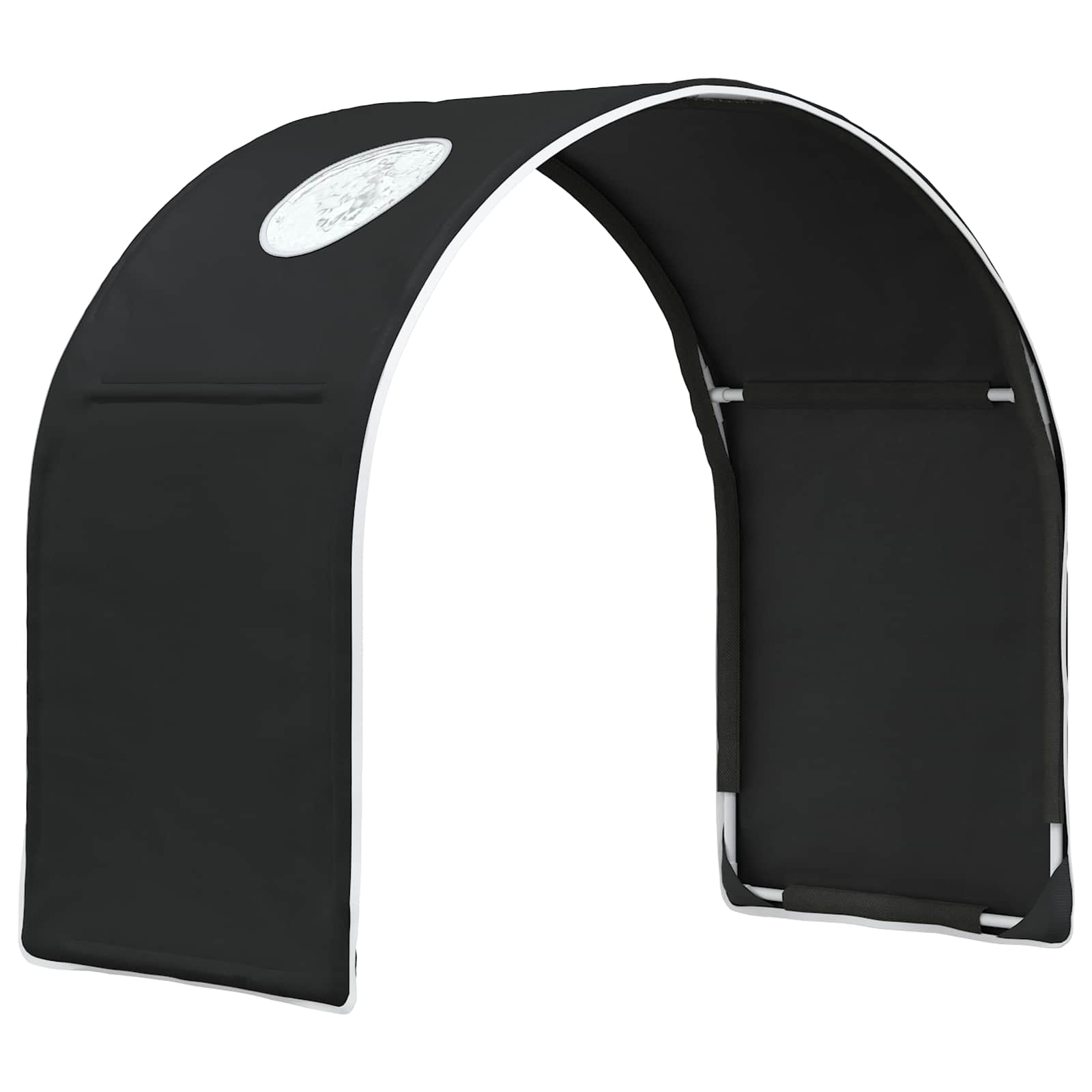 Tunis za krevet 2 pcs Crna 211 x 52,5 x 2 cm Poliester