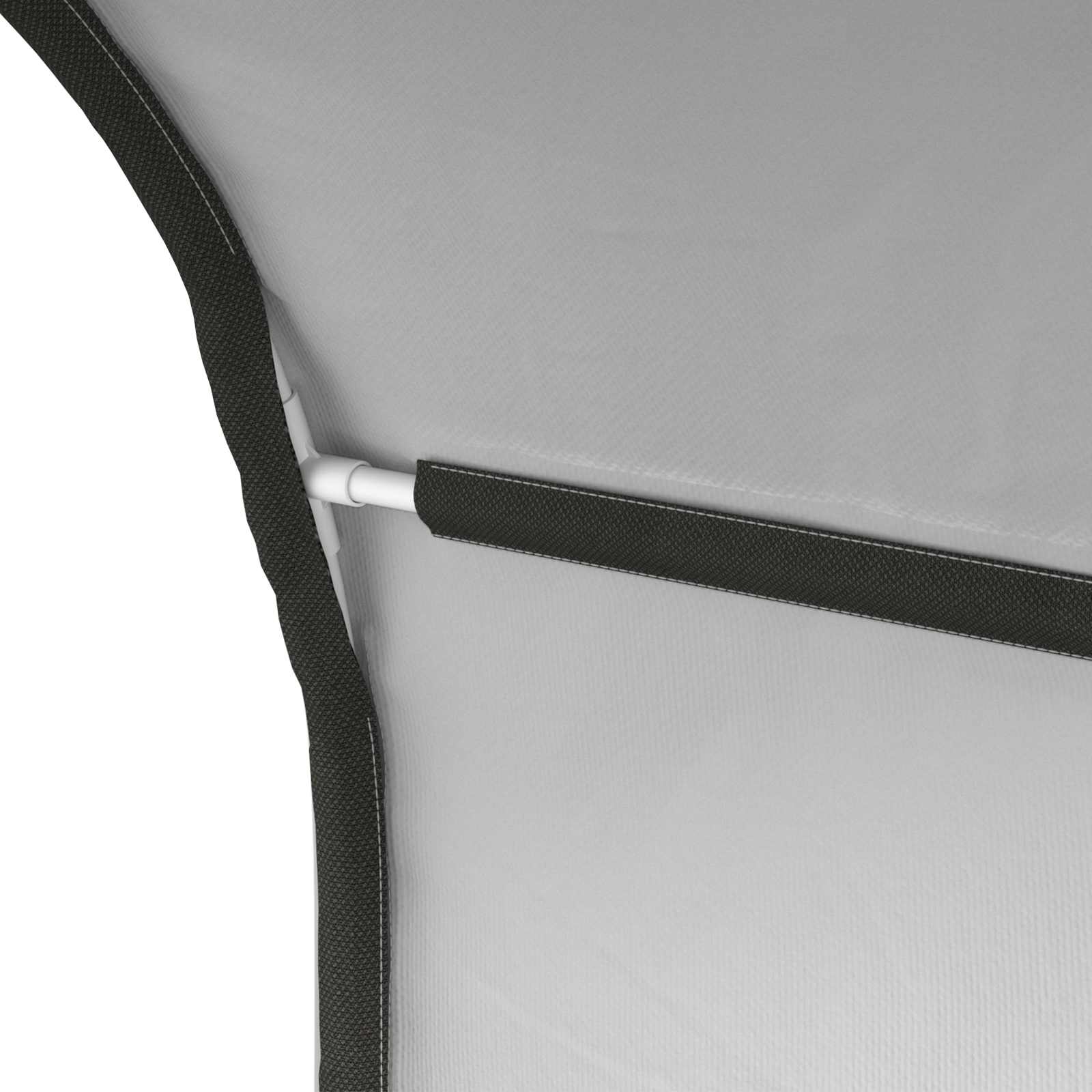Tunis za krevet 2 pcs Bijela 211 x 52,5 x 2 cm Poliester