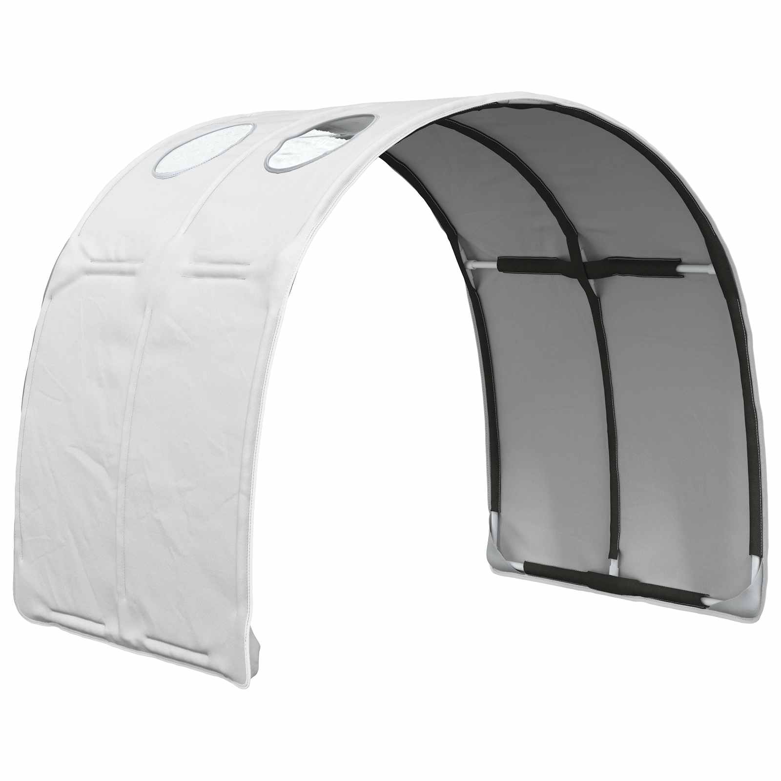 Tunis za krevet 2 pcs Bijela 211 x 67.5 x 2 cm Poliester