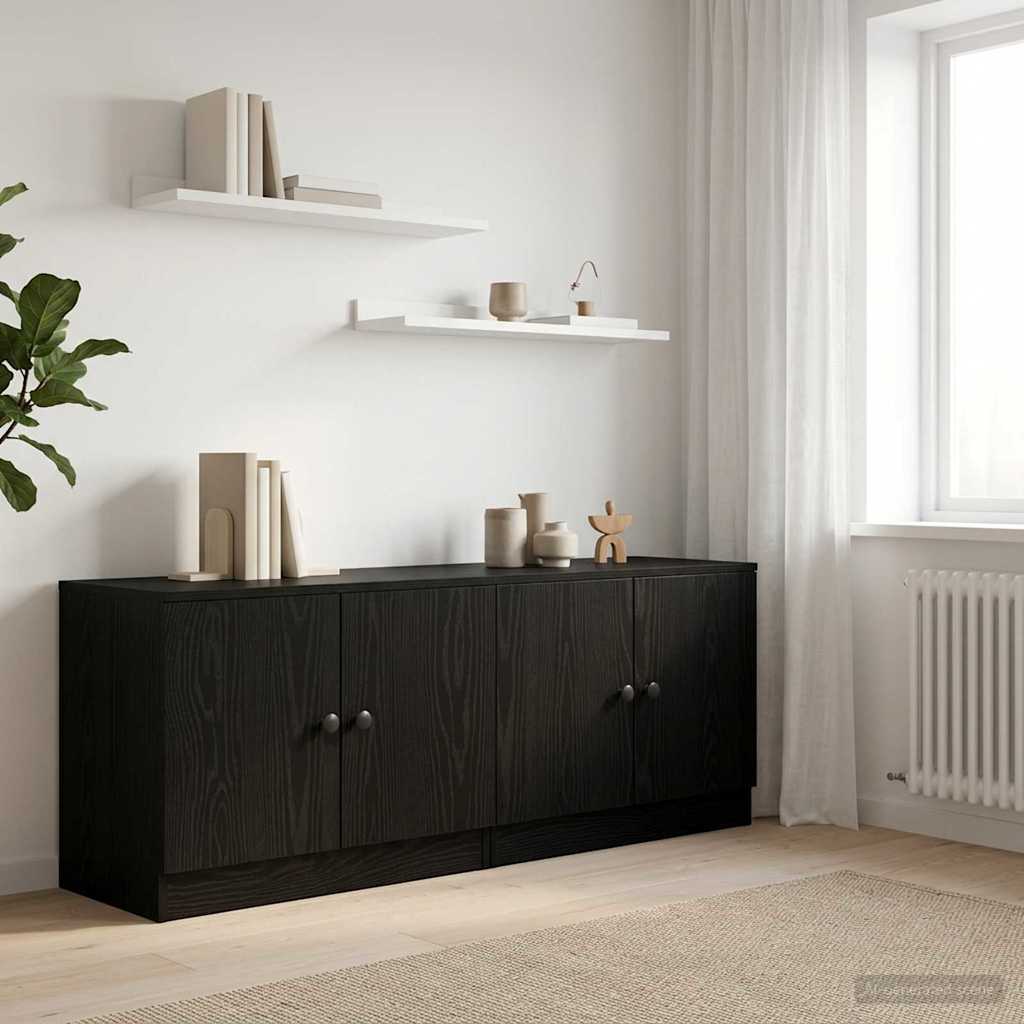 Ormar za krevet na kat 2 kom. Crni hrast 66 x 35 x 48 cm