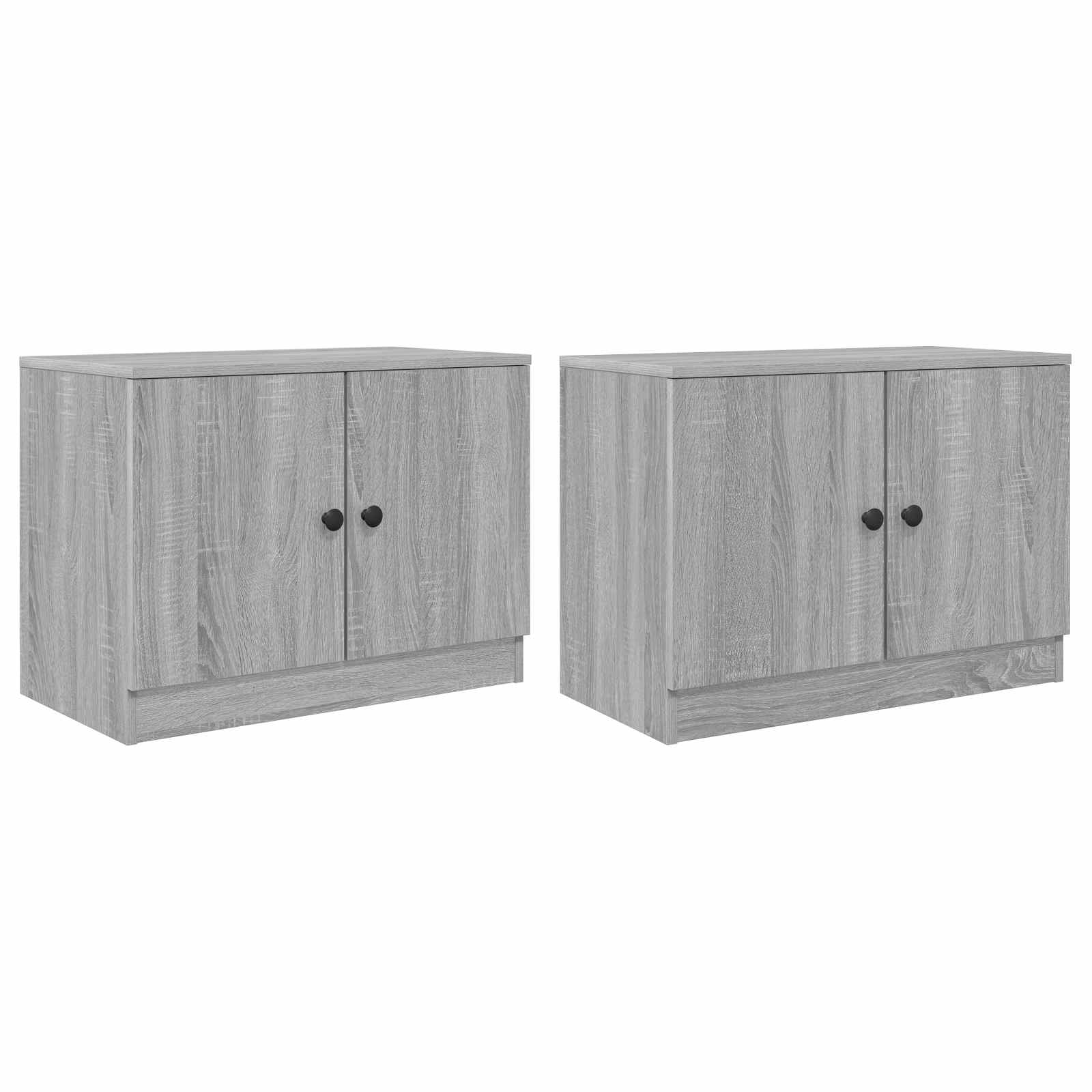 Ormar za krevet na kat 2 kom. Siva Sonoma 66 x 35 x 48 cm