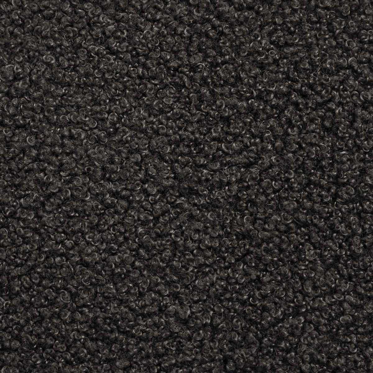 Fotelja s footstoolom 2 kom. Crna Bouclé 79 x 79 x 87,5 cm