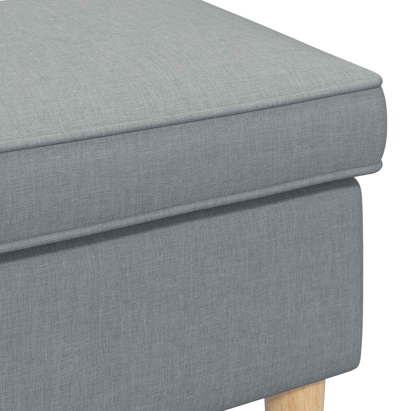 Stolica za noge Svjetlosiva 55 x 35 x 41 cm Poliester