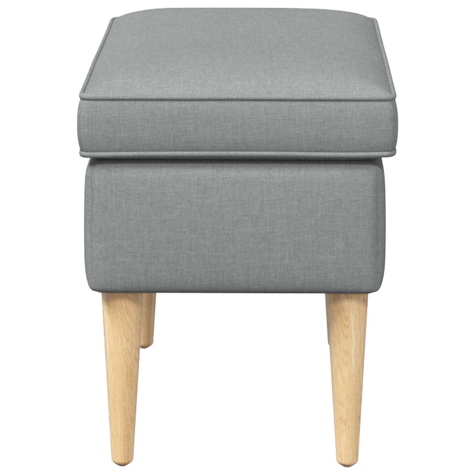 Stolica za noge Svjetlosiva 55 x 35 x 41 cm Poliester