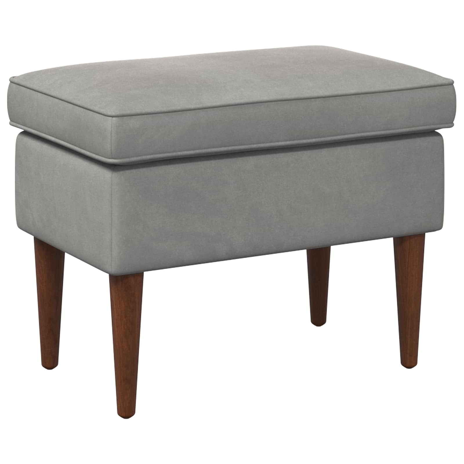 Stolica za noge Svjetlosiva 55 x 35 x 41 cm Baršun