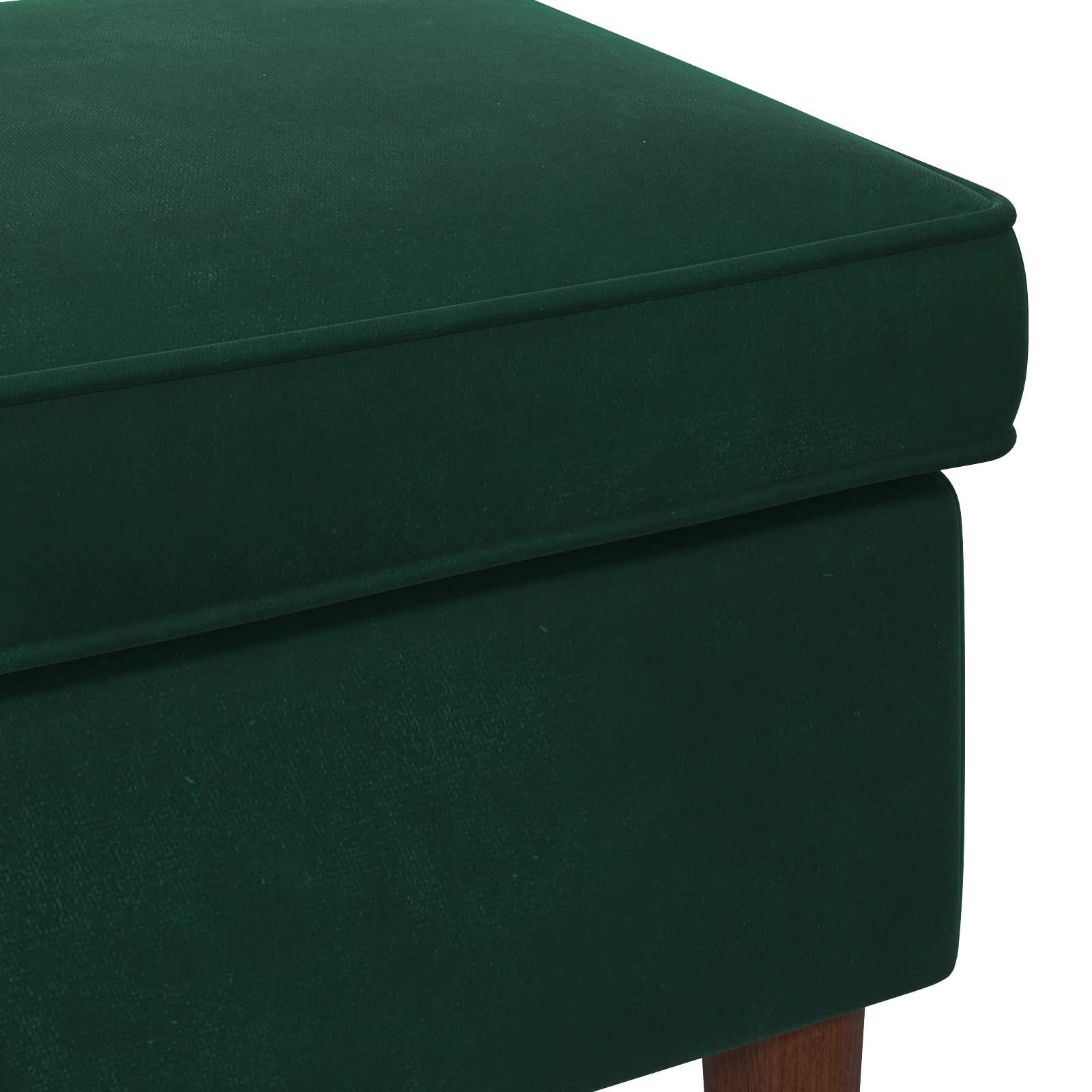 Stolica za noge Tamnozelena 55 x 35 x 41 cm Baršun