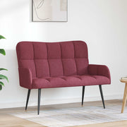 Sofa za dvije osobe Vinska crvena 115 x 61 x 87 cm Tkanina