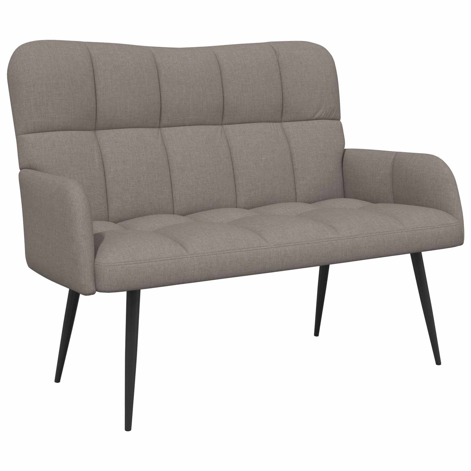 Sofa za dvije osobe Sivosmeđa 115 x 61 x 87 cm Tkanina