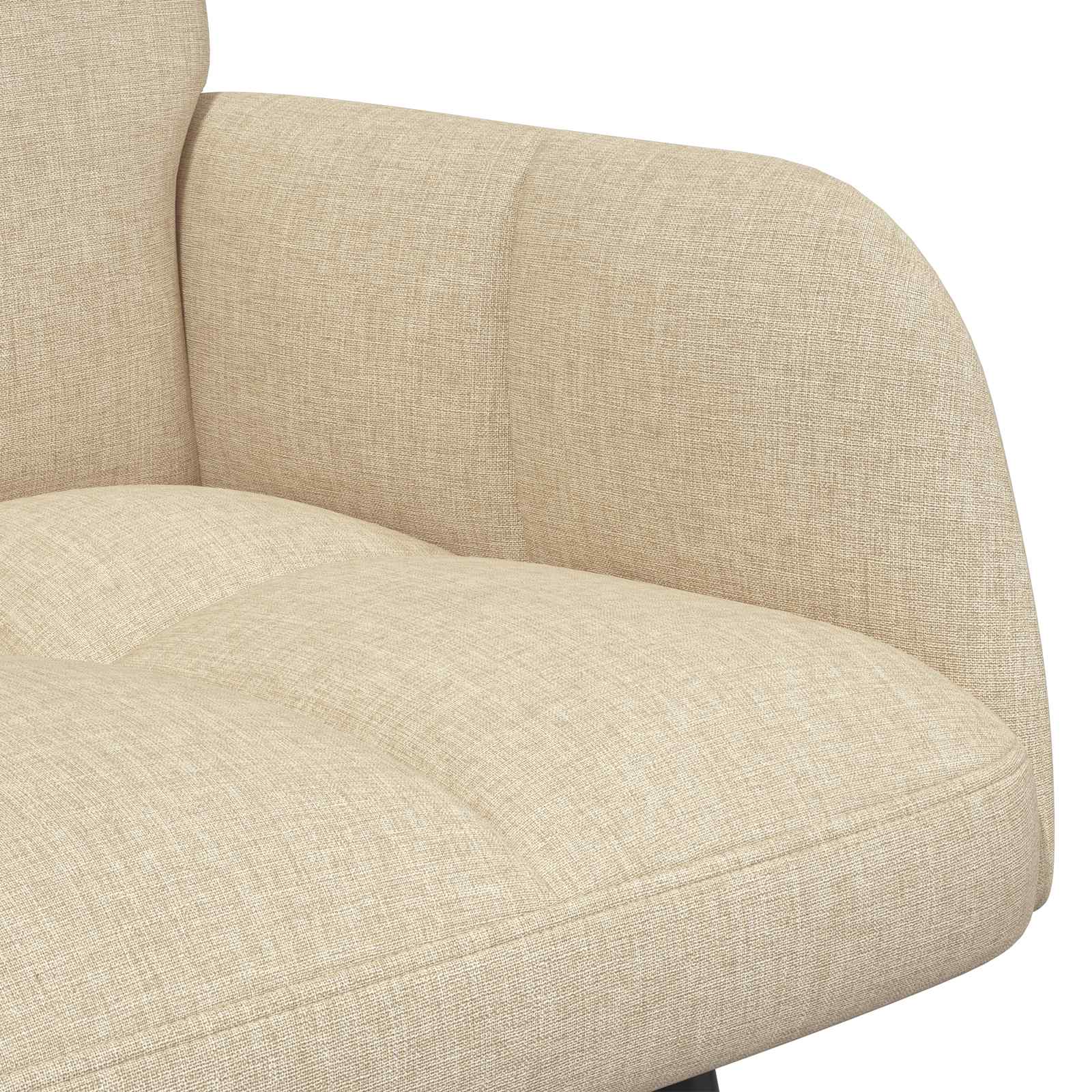 Sofa za dvije osobe Krem 115 x 61 x 87 cm Tkanina