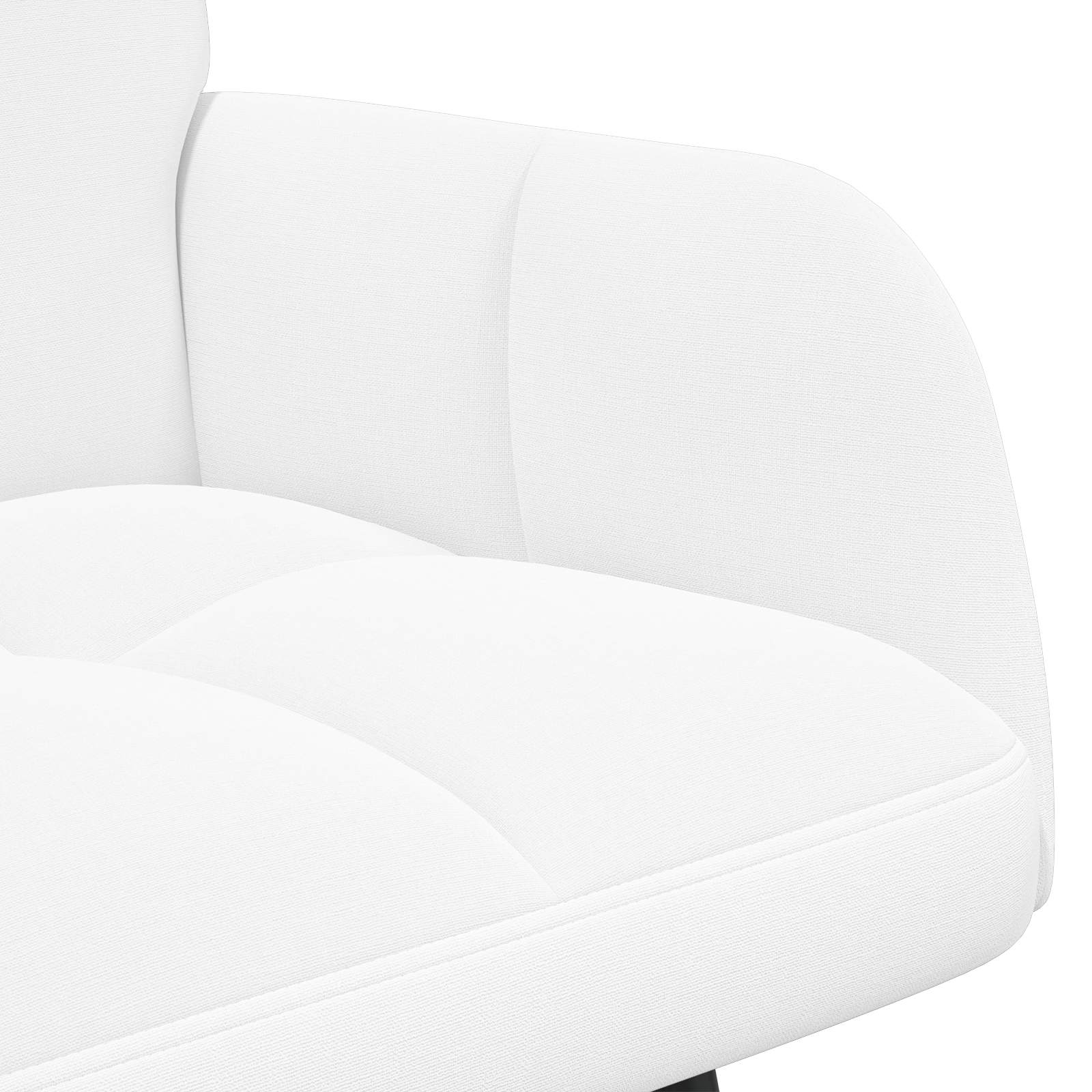 Sofa za dvije osobe Bijela 115 x 61 x 87 cm Tkanina