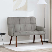 Sofa za dvije osobe Svjetlosiva 115 x 61 x 87 cm Baršun