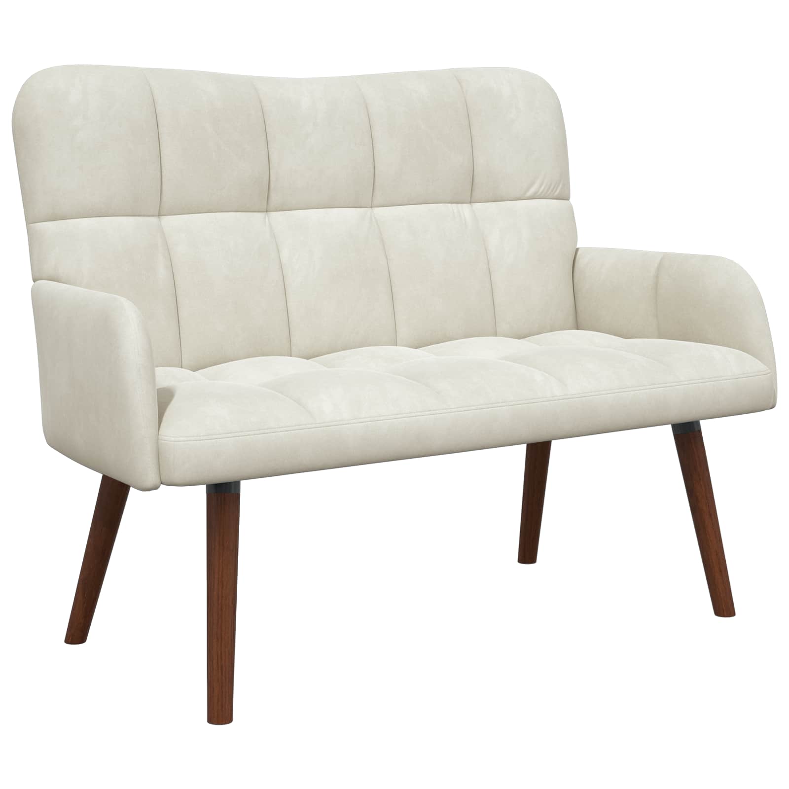 Sofa za dvije osobe Krem 115 x 61 x 87 cm Baršun