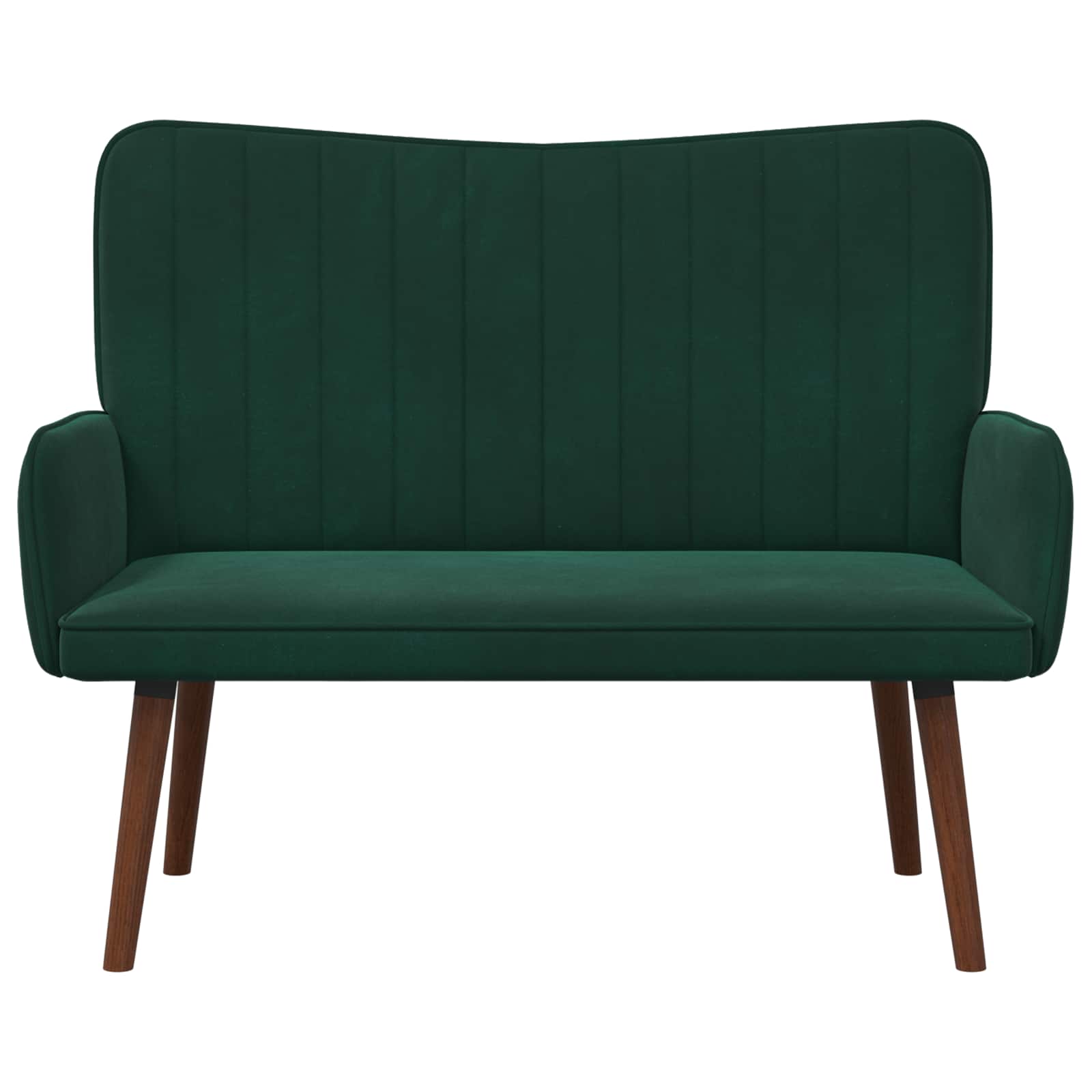 Sofa za dvije osobe Tamnozelena 115 x 61 x 87 cm Baršun