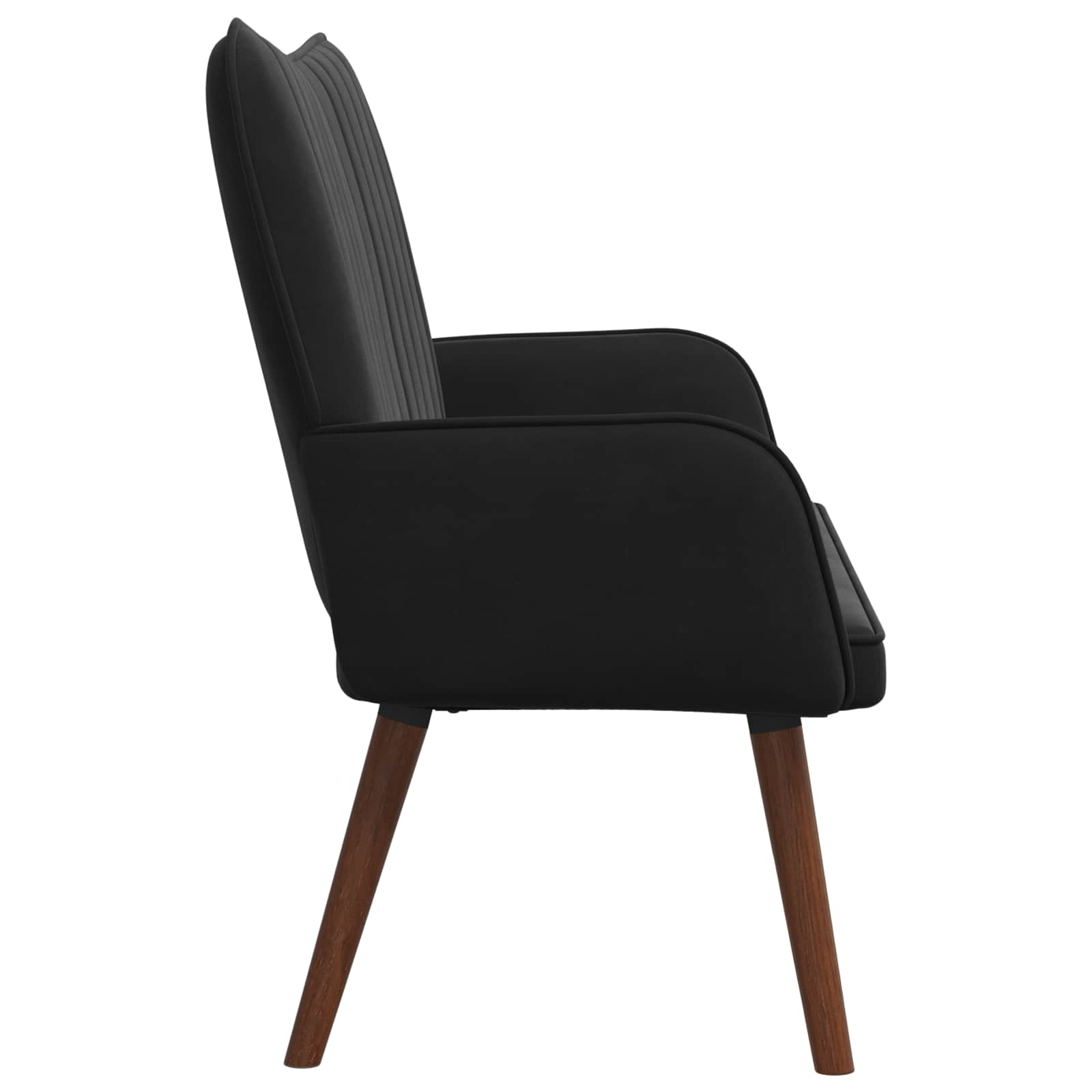 Sofa za dvije osobe Crna 115 x 61 x 87 cm Baršun
