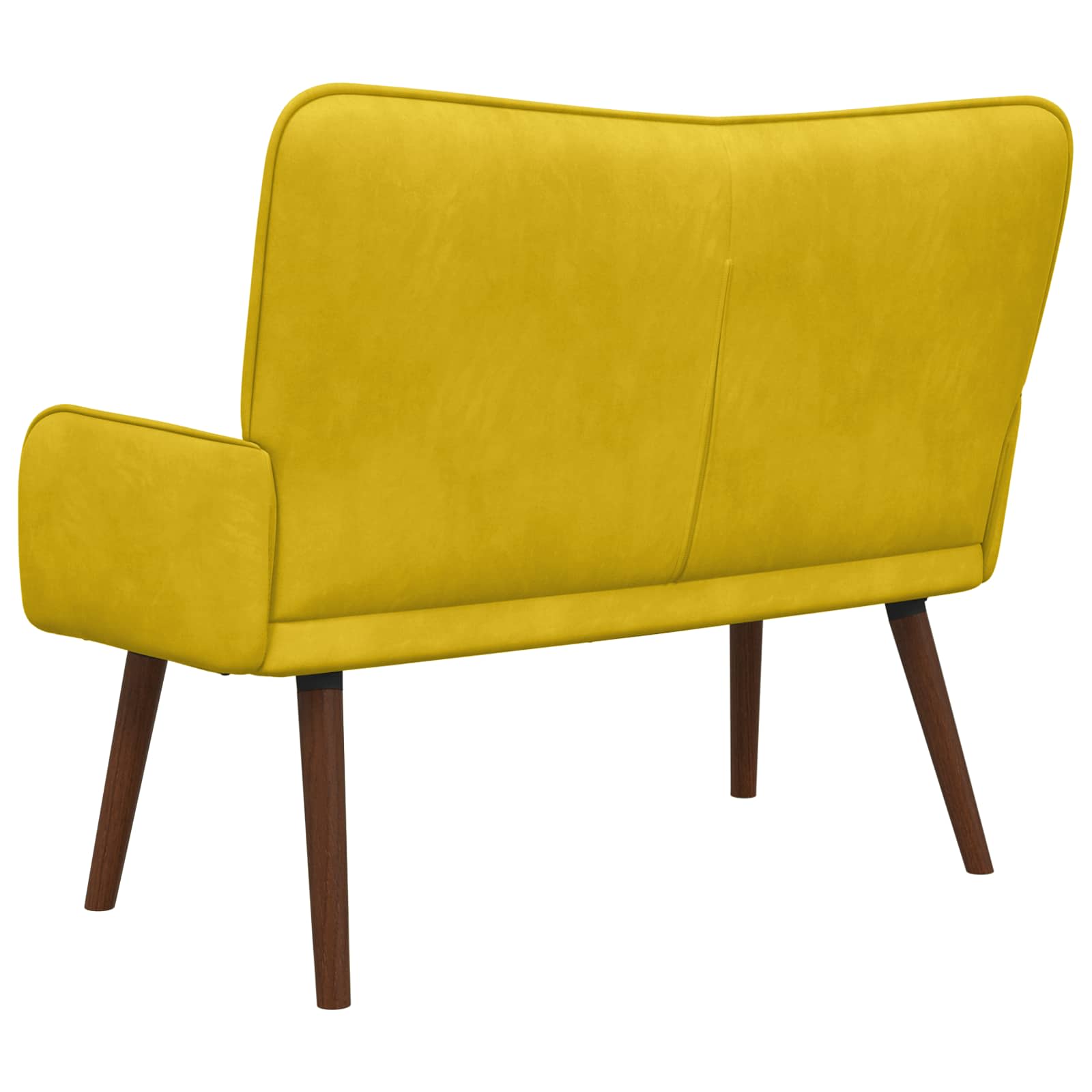 Sofa za dvije osobe Žuta 115 x 61 x 87 cm Baršun