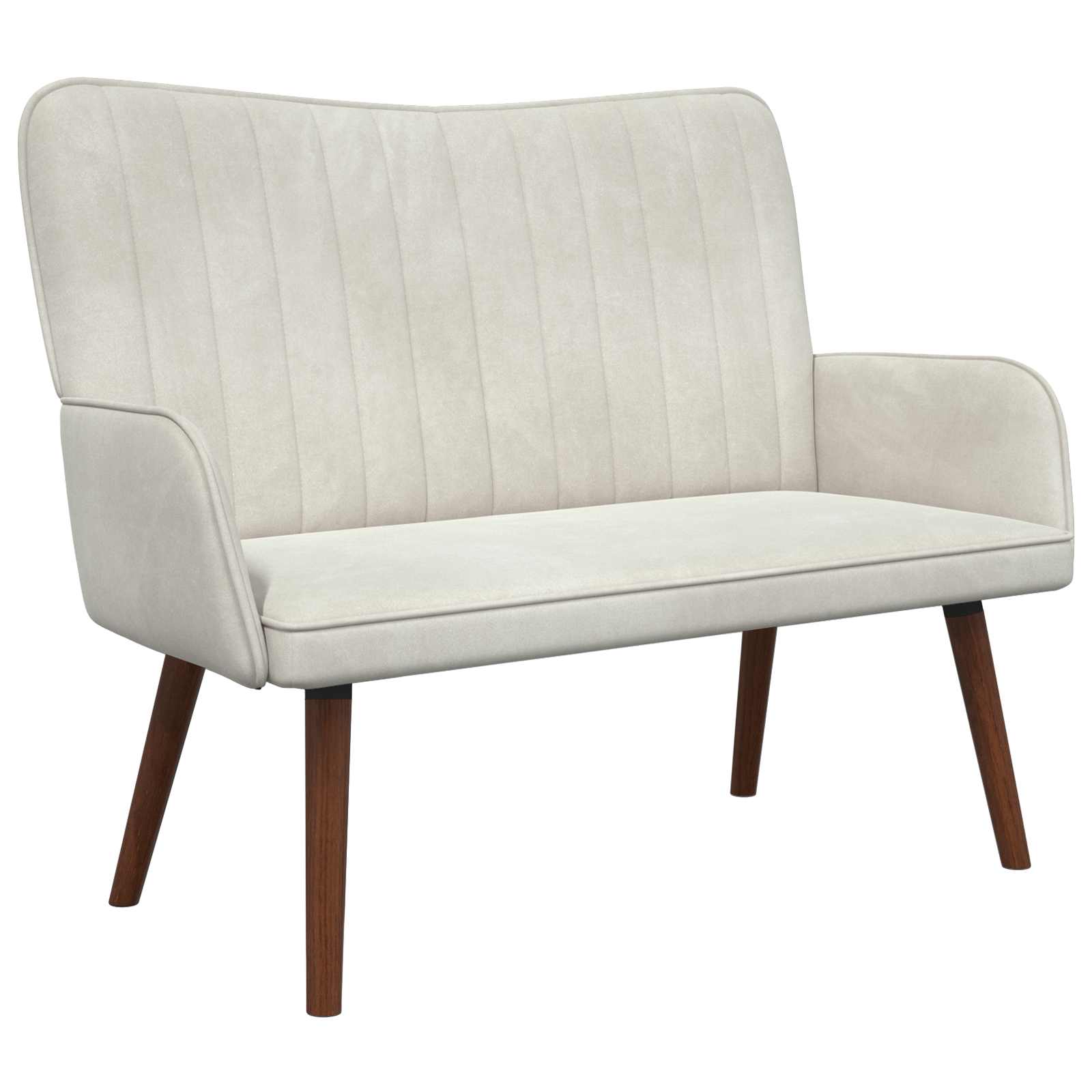 Sofa za dvije osobe Krem 115 x 61 x 87 cm Baršun