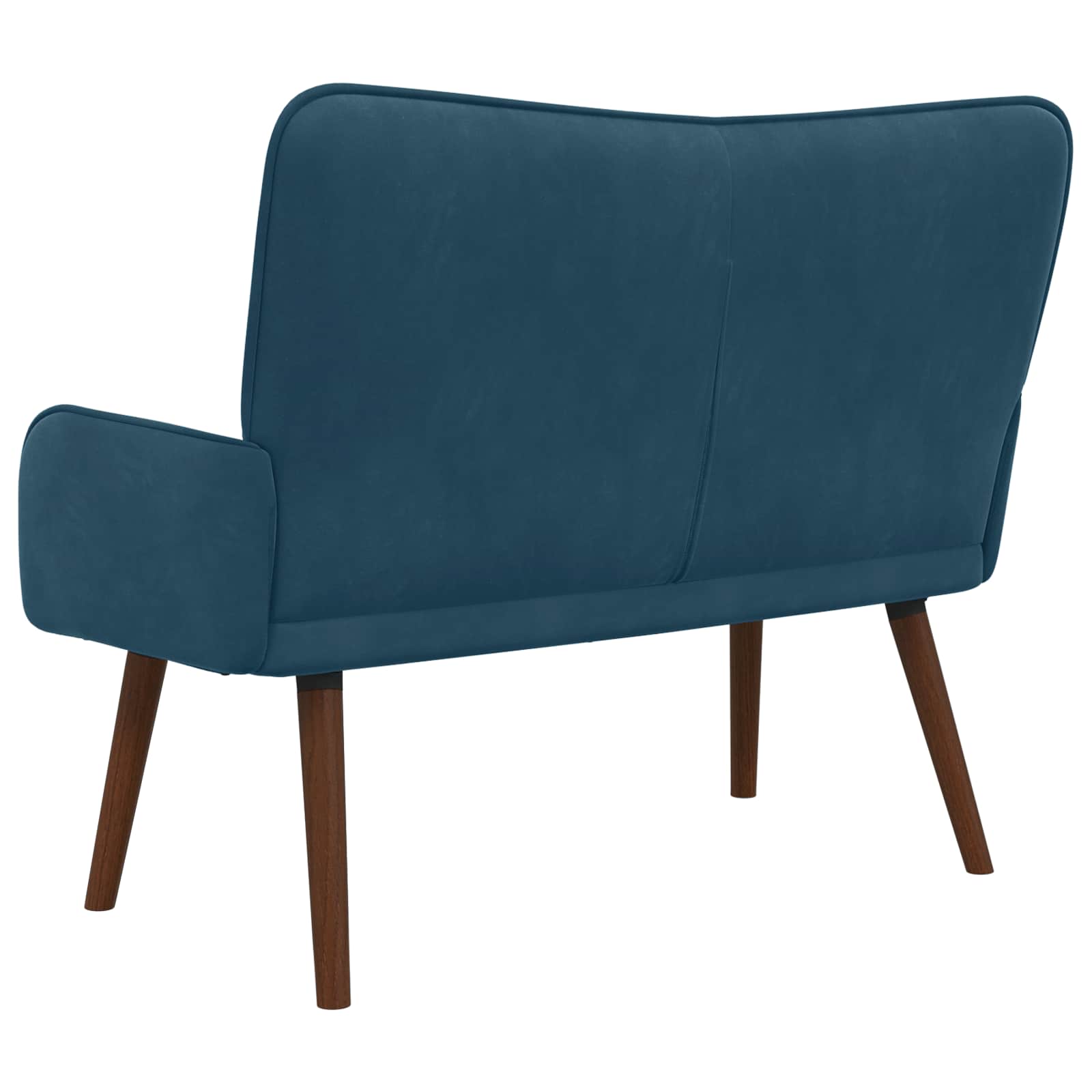 Sofa za dvije osobe Plava 115 x 61 x 87 cm Baršun