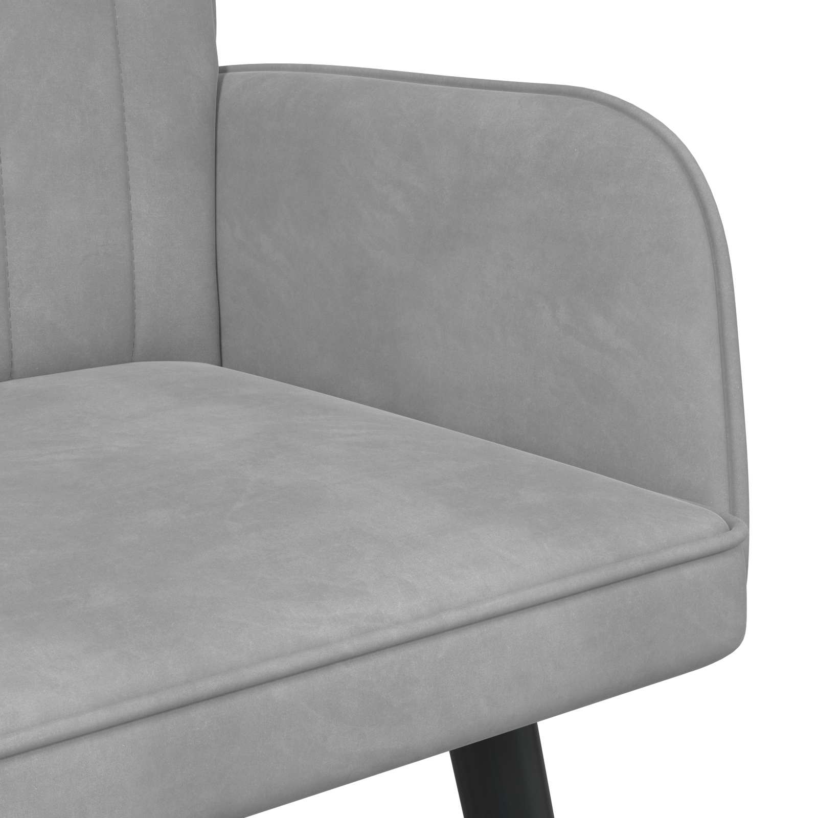 Sofa za dvije osobe Svjetlosiva 115 x 61 x 87 cm Baršun