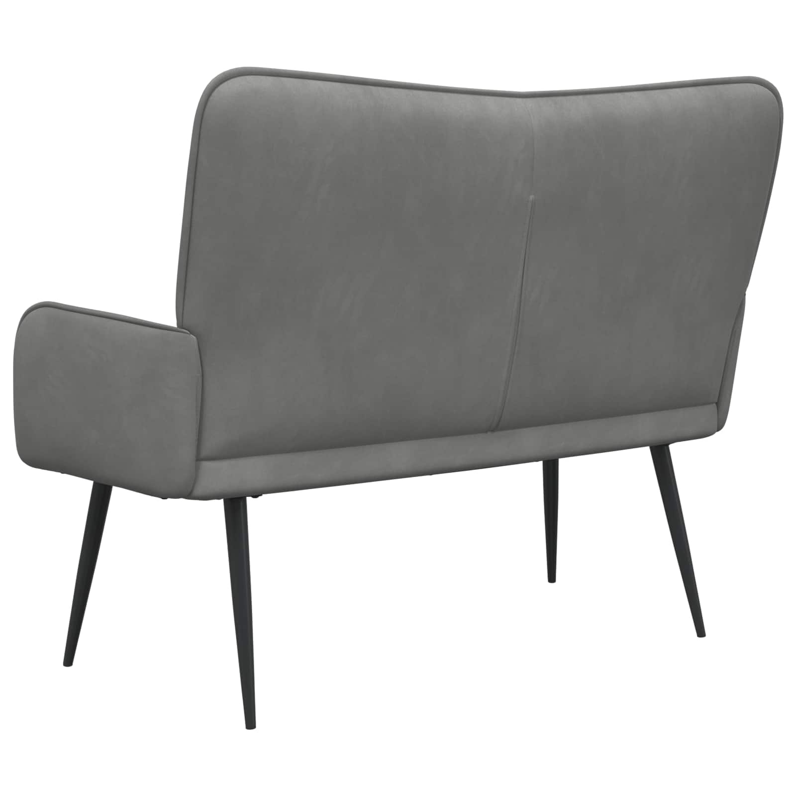 Sofa za dvije osobe Tamnosiva 115 x 61 x 87 cm Baršun