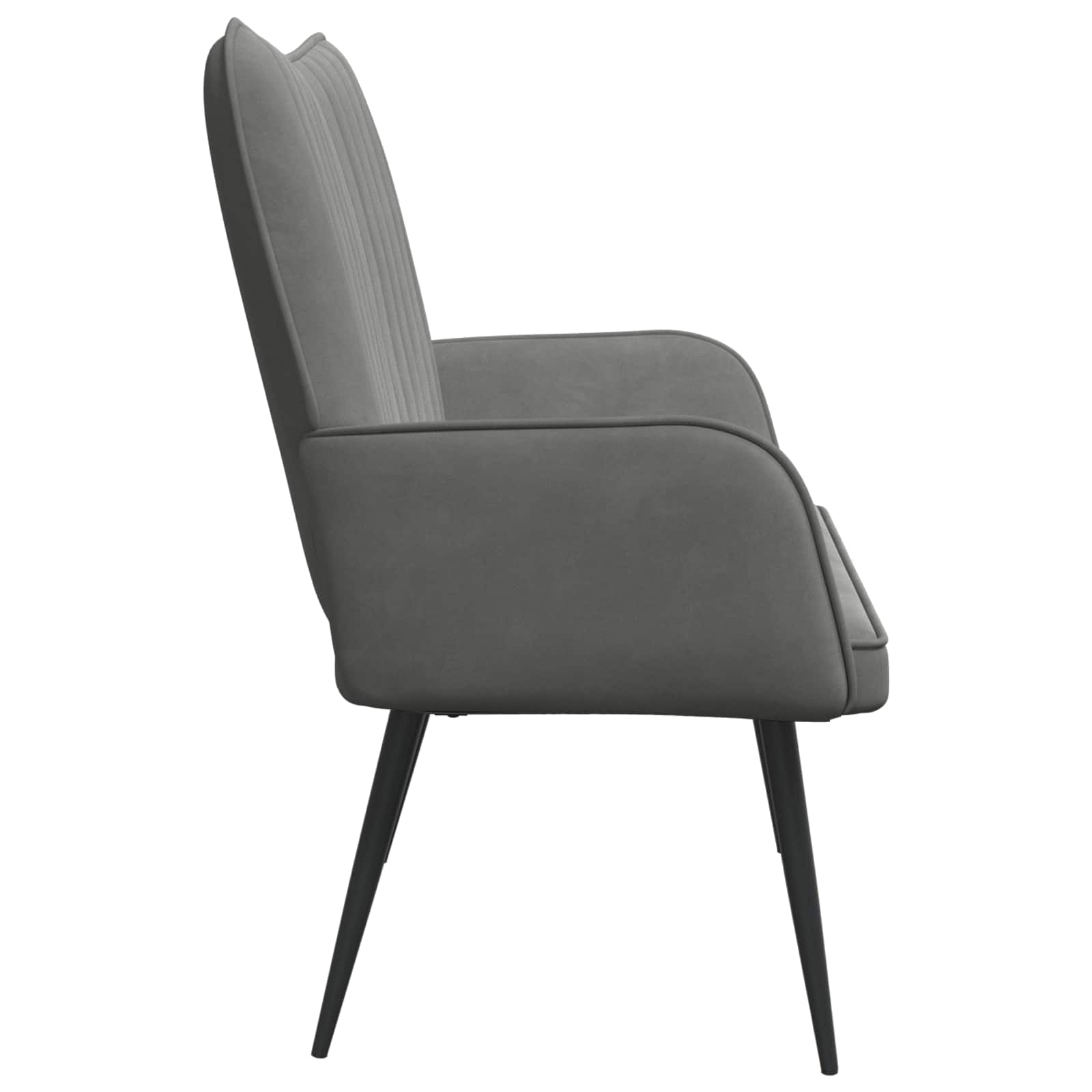 Sofa za dvije osobe Tamnosiva 115 x 61 x 87 cm Baršun