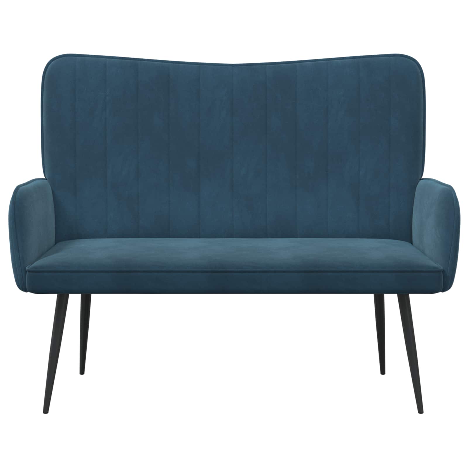 Sofa za dvije osobe Plava 115 x 61 x 87 cm Baršun
