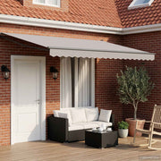 Povlačivi tende Svjetlosiva 4 x 2 m 100% Poliester i Aluminij