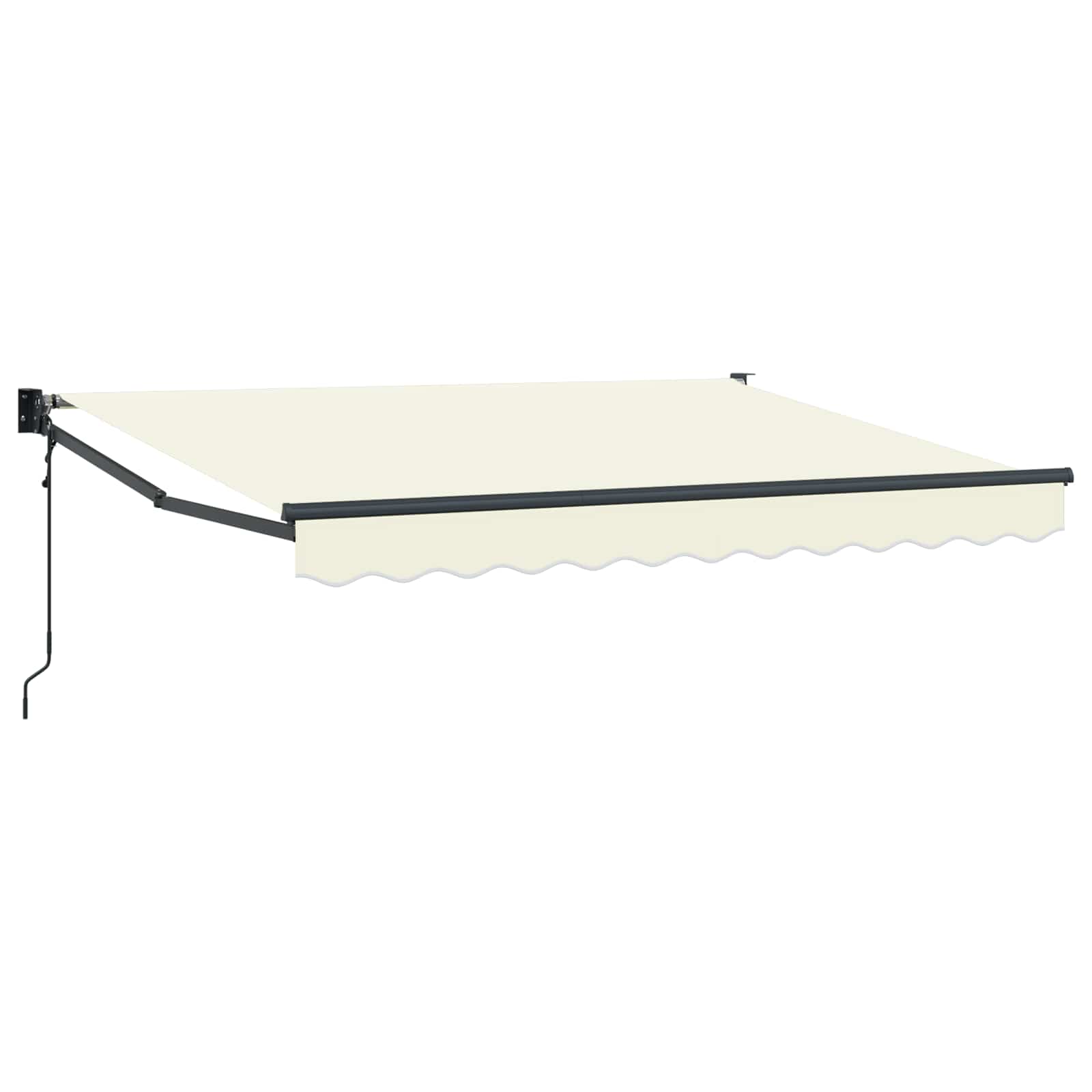 Nadstrešnica Krem 3,5 x 2 m Poliester i metal