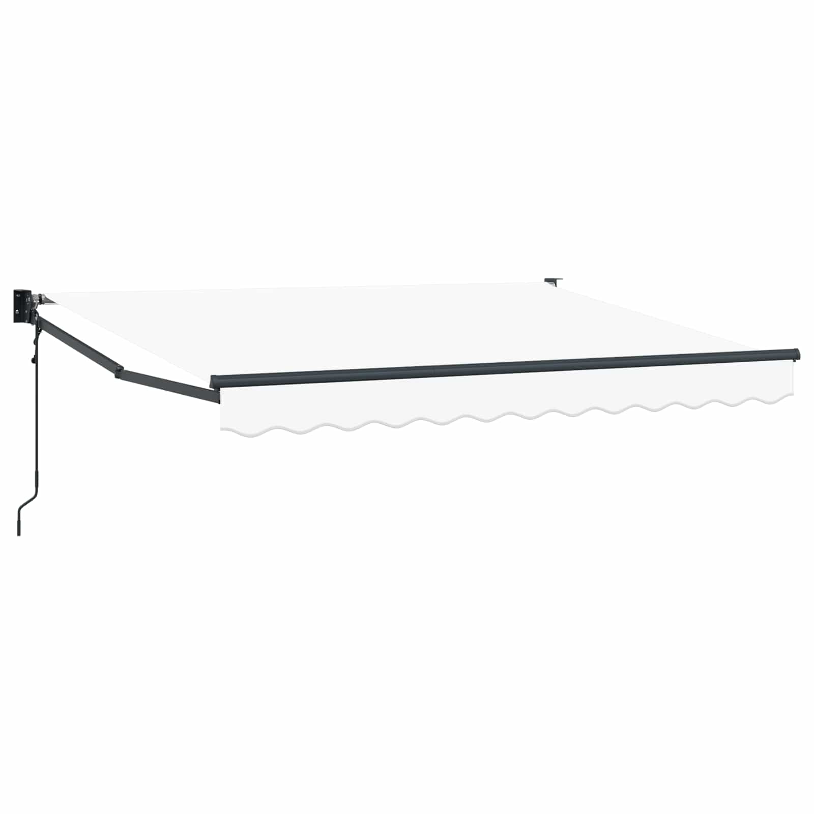 Nadstrešnica Bijela 3,5 x 2 m Poliester i metal