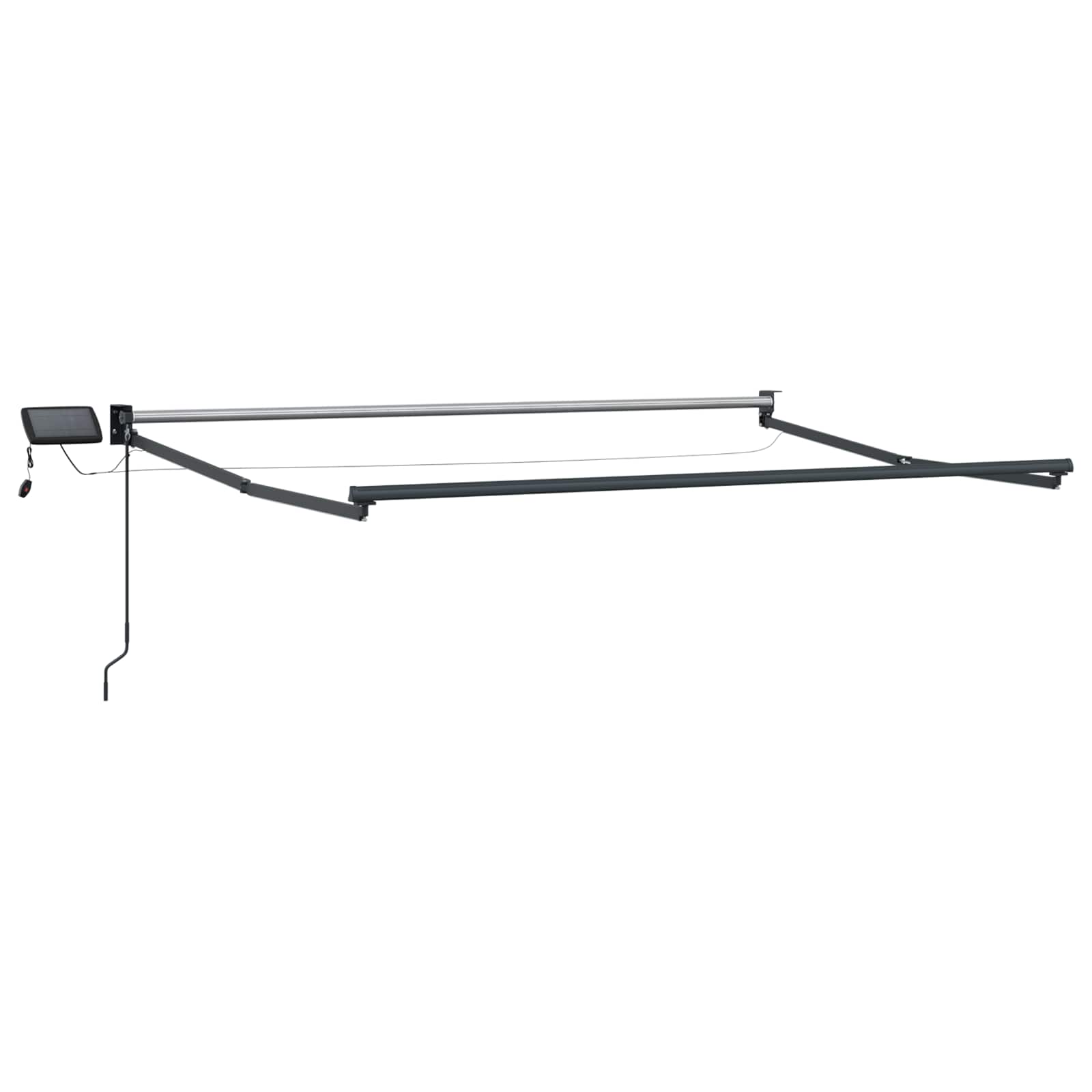 Ručna zlačivna tenda s LED diodama Šareni 2,5 x 2 m